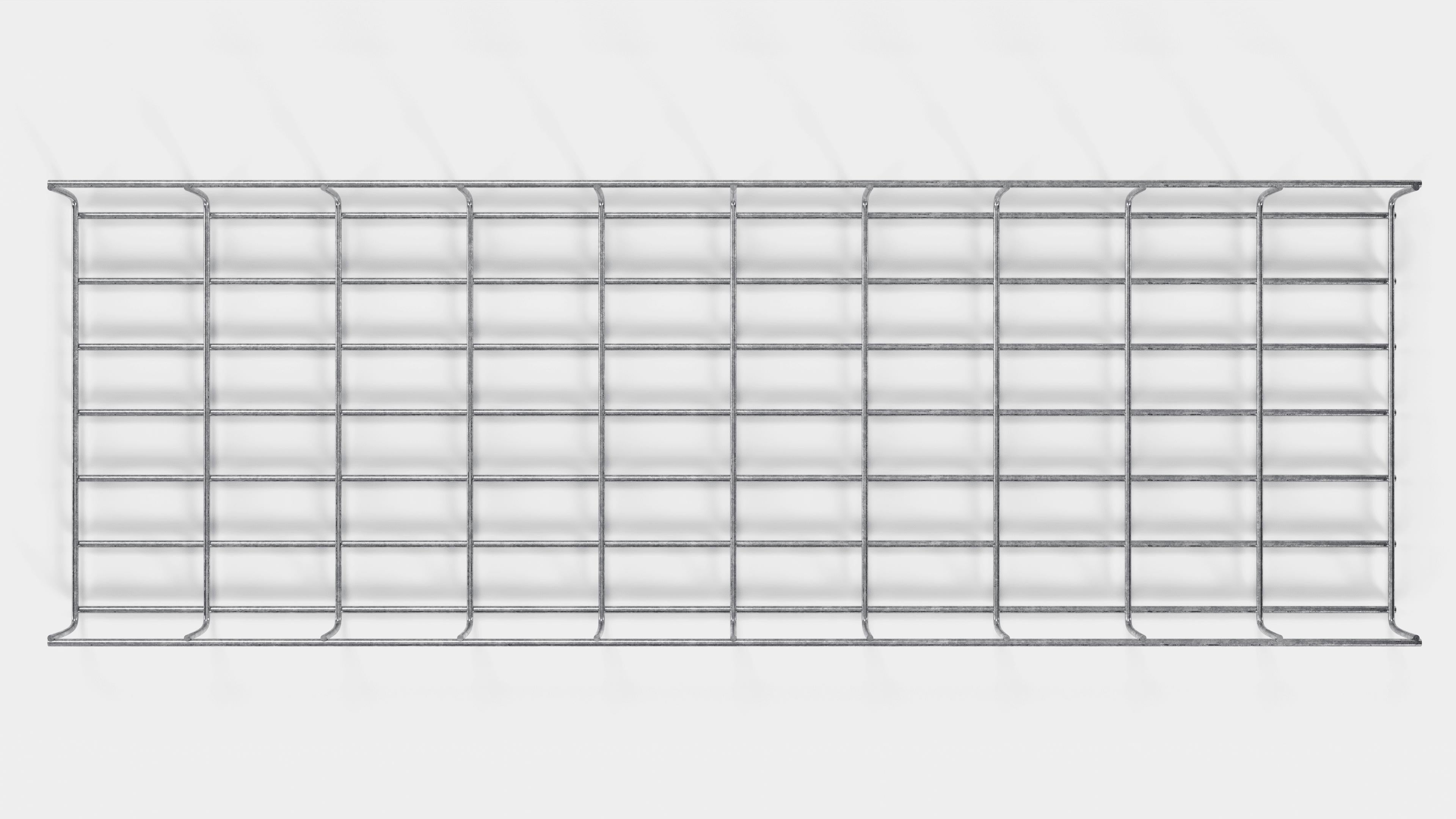 Cable duct length 29 cm, depth 5 cm, mesh size 5 x 10 cm