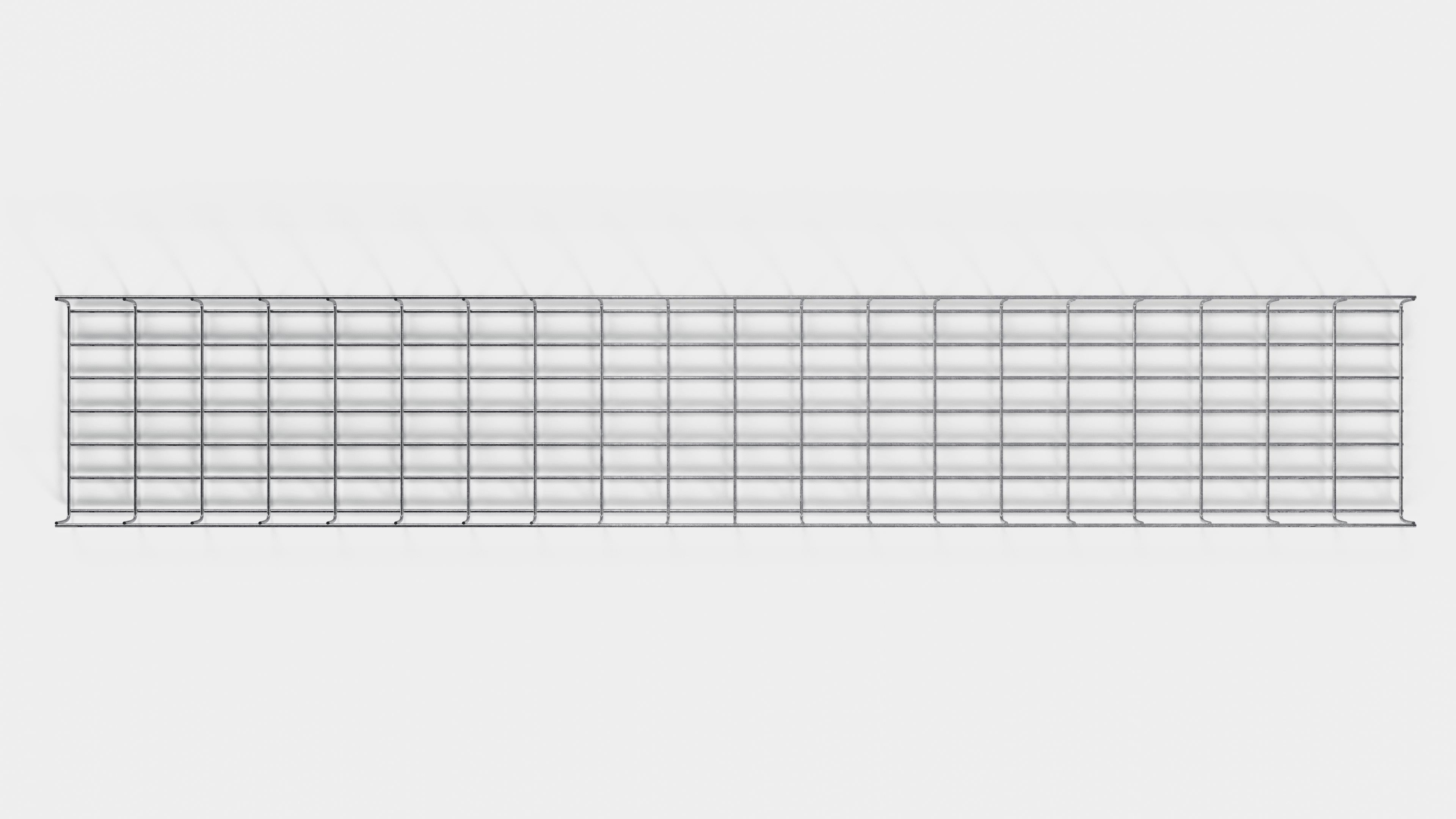 Cable duct length 29 cm, depth 5 cm, mesh size 5 x 10 cm