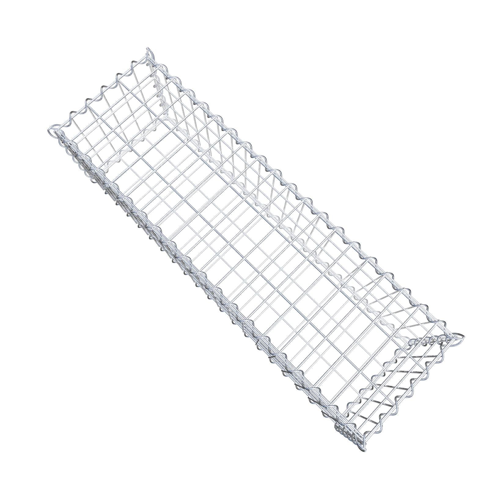 Gabion 100 cm x 30 cm x 30 cm (L x H x D), maskestørrelse 5 cm x 10 cm, spiral