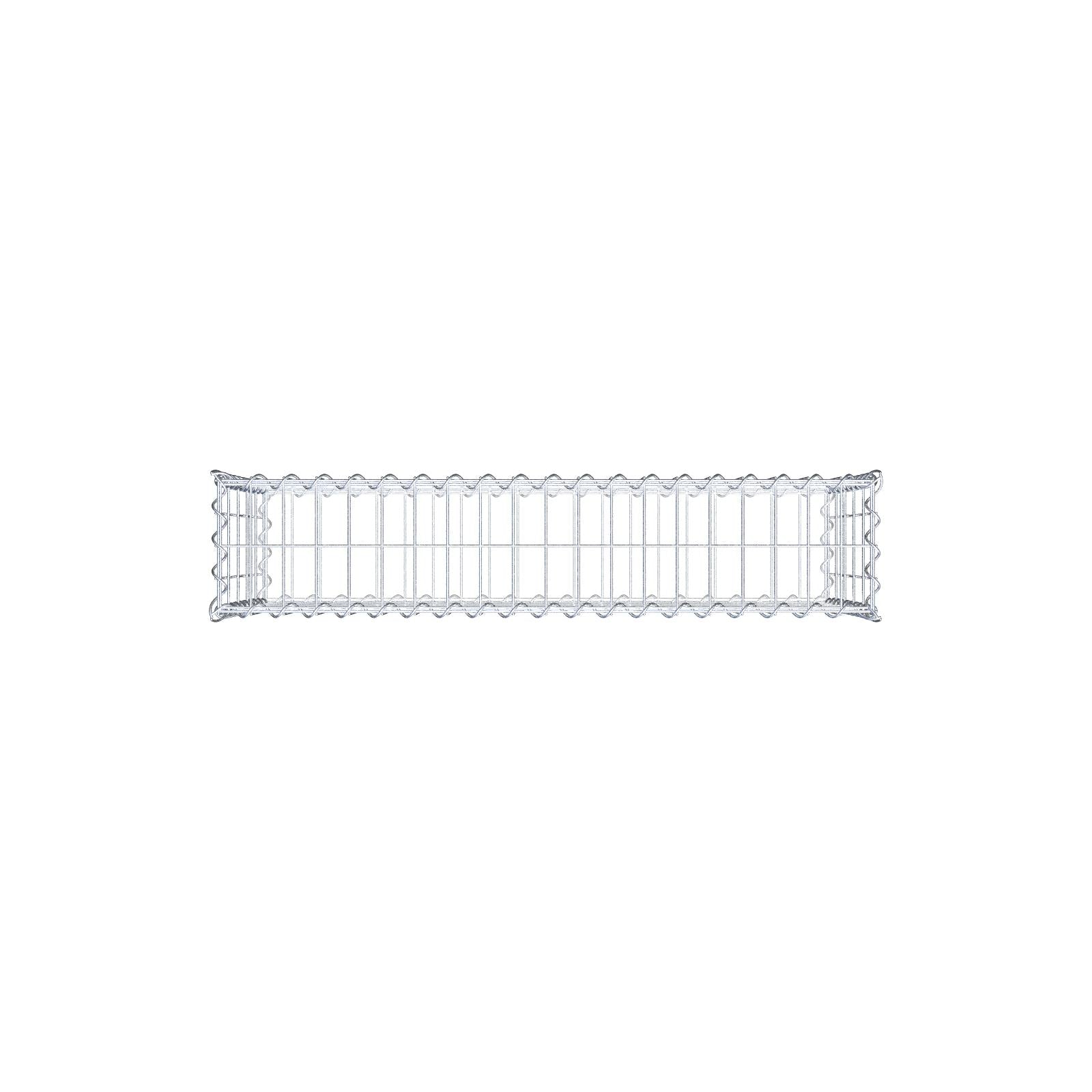 Gabion 100 cm x 50 cm x 20 cm (L x H x D), maskestørrelse 5 cm x 10 cm, spiral