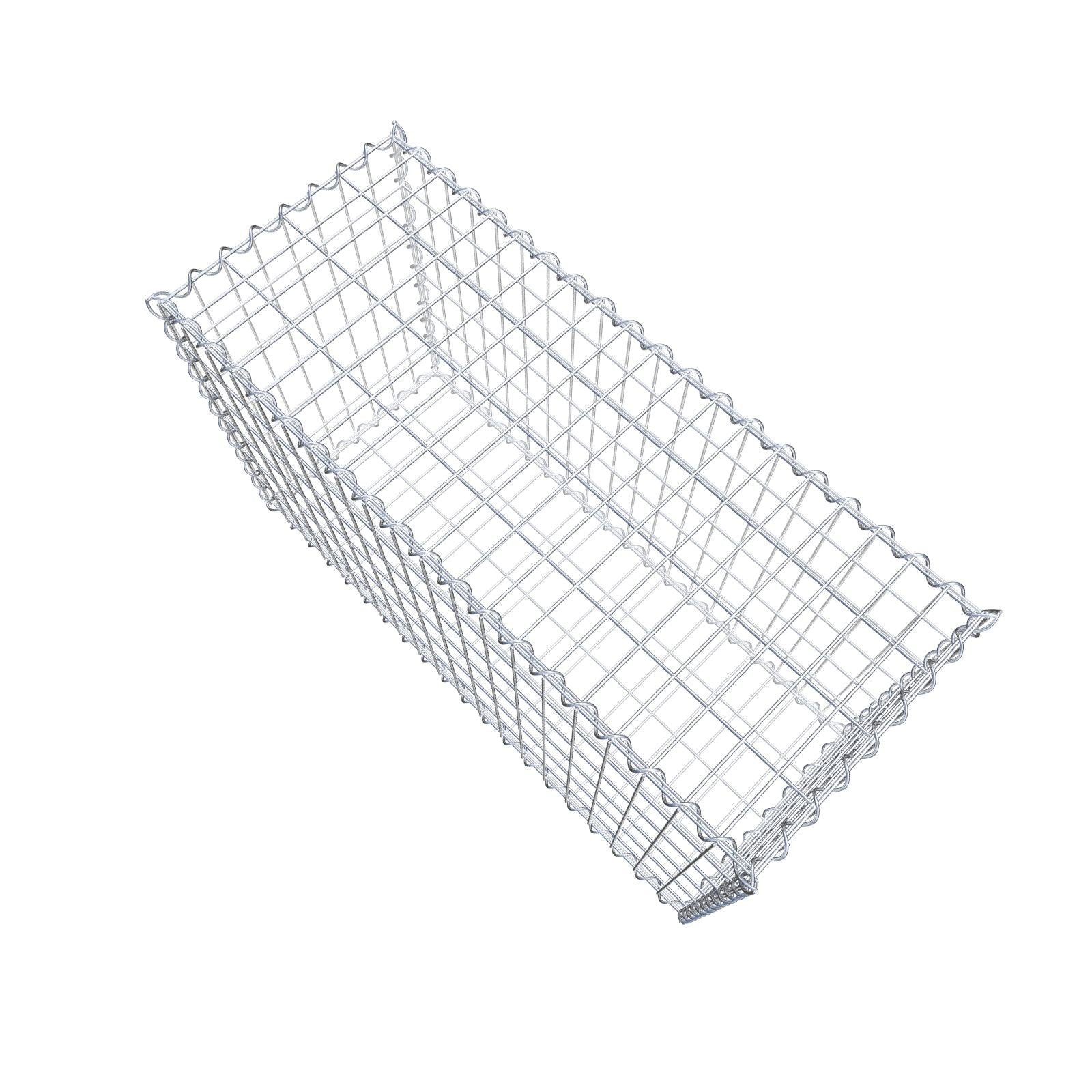 Gabion 100 cm x 60 cm x 40 cm (L x H x P), mailles 5 cm x 10 cm, spirale