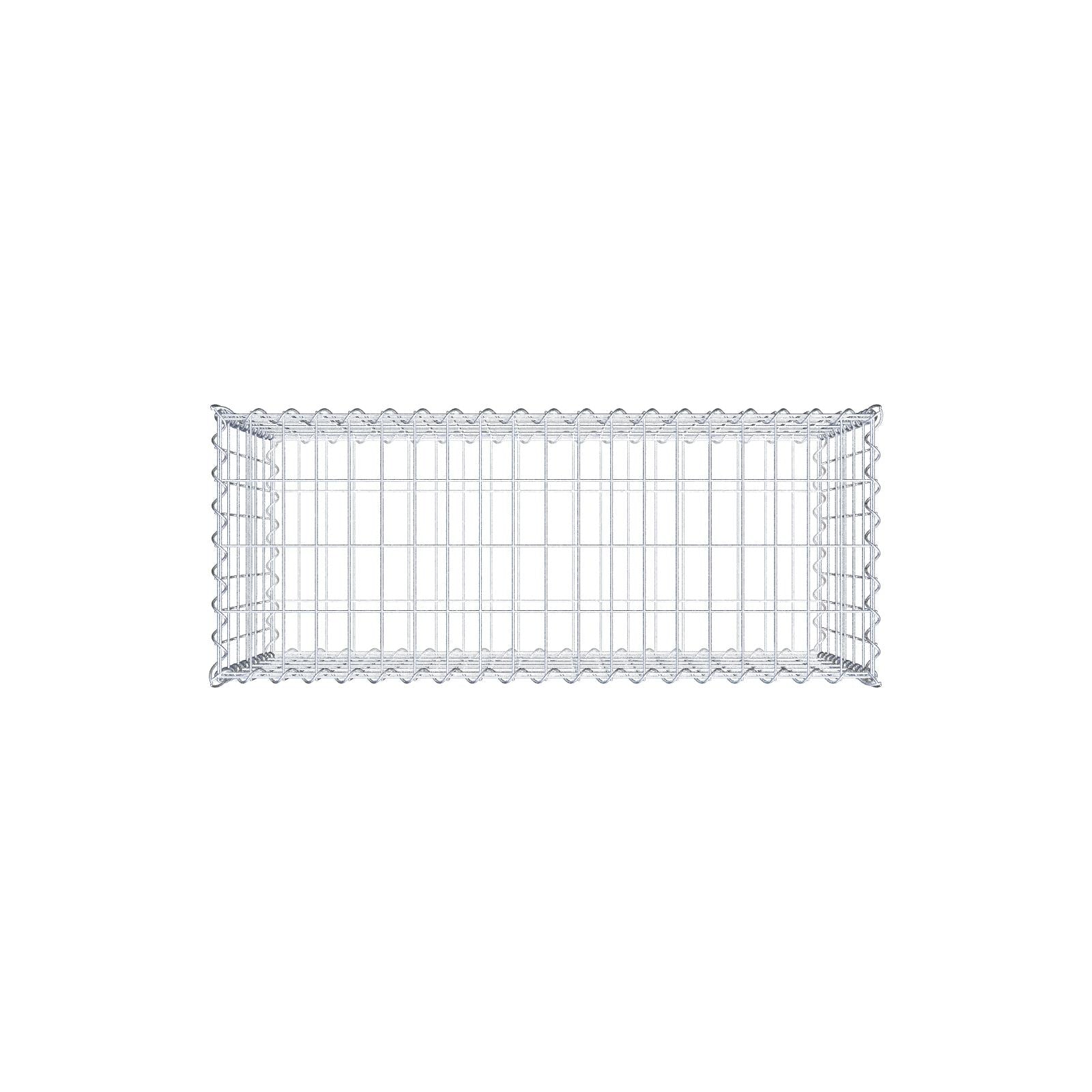 Gabion 100 cm x 60 cm x 40 cm (L x H x P), mailles 5 cm x 10 cm, spirale