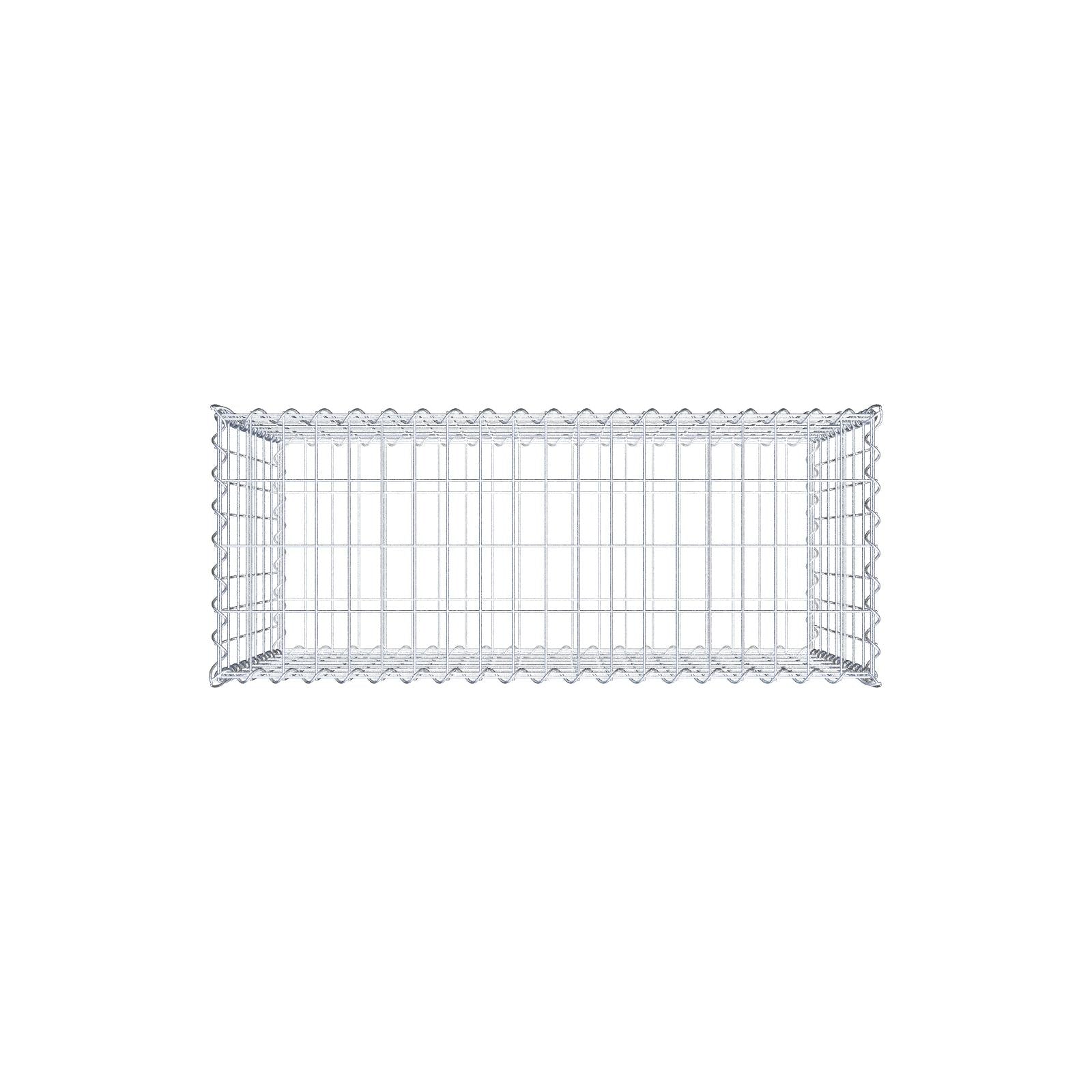 Gabion 100 cm x 70 cm x 40 cm (L x H x P), mailles 5 cm x 10 cm, spirale