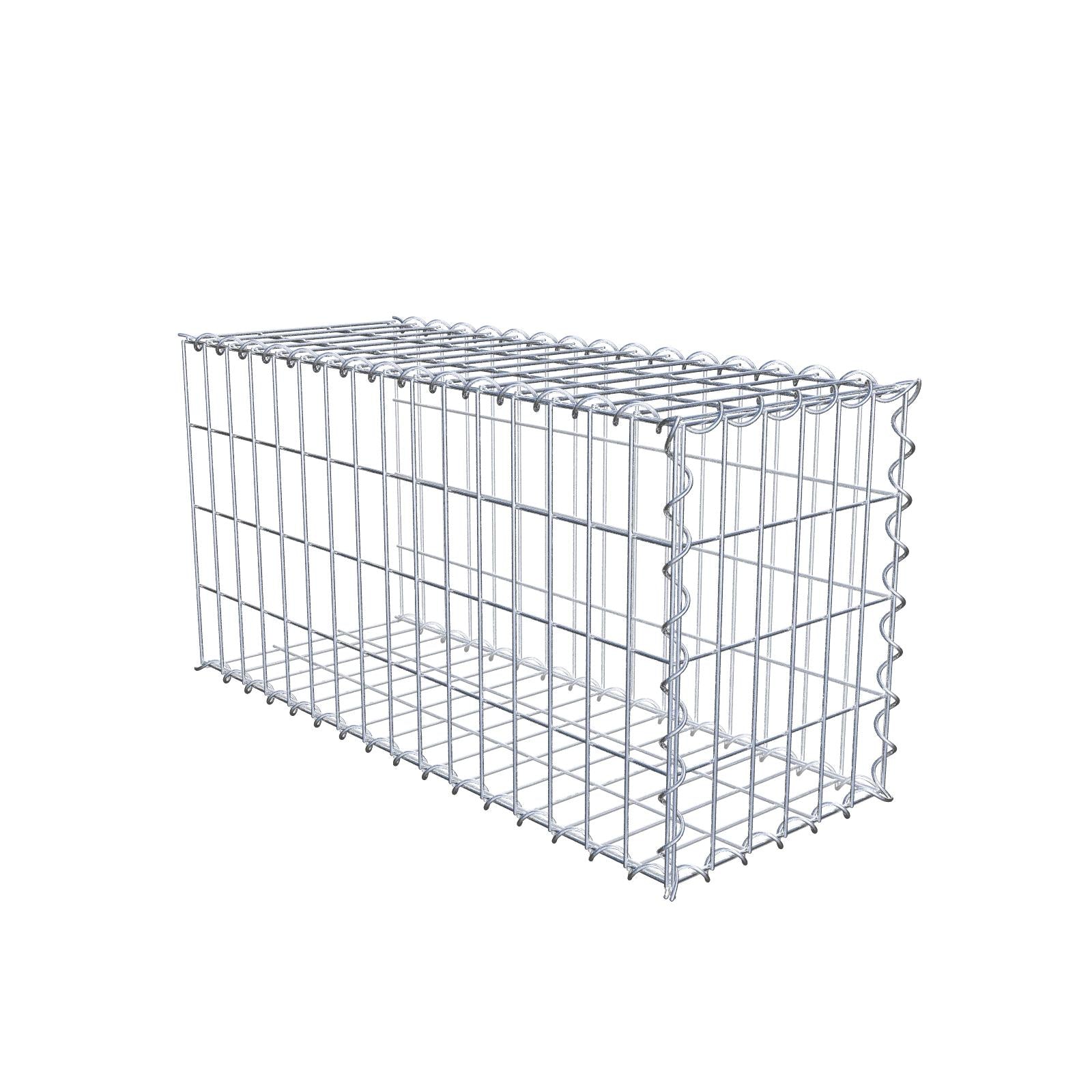 Extra gabion typ 2 80 cm x 40 cm x 30 cm (L x H x D), maskstorlek 5 cm x 10 cm, spiral