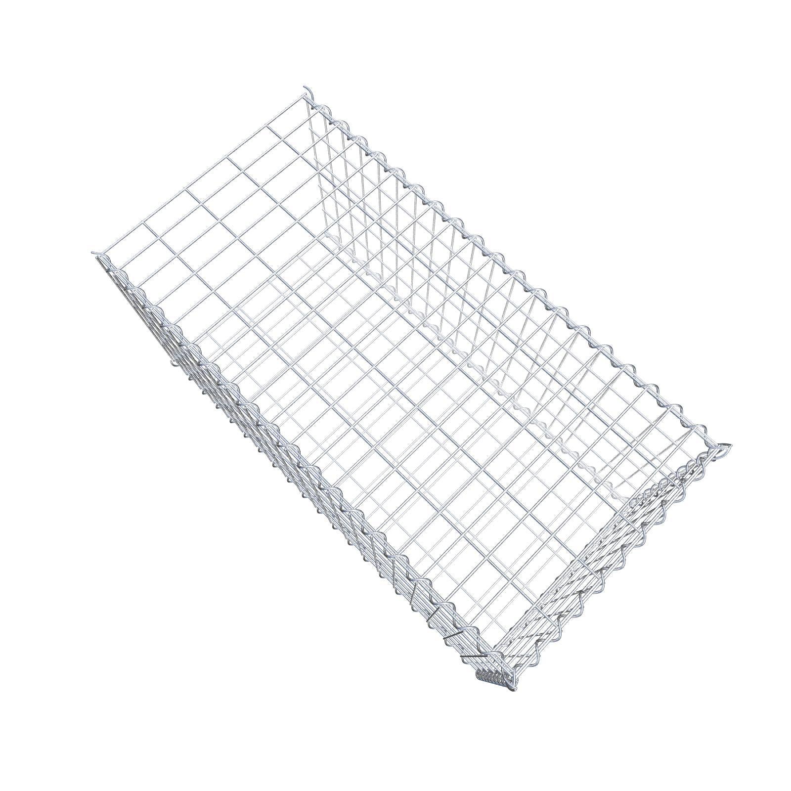 Opvokset gabion type 2 100 cm x 50 cm x 50 cm (L x H x D), maskestørrelse 5 cm x 10 cm, spiral