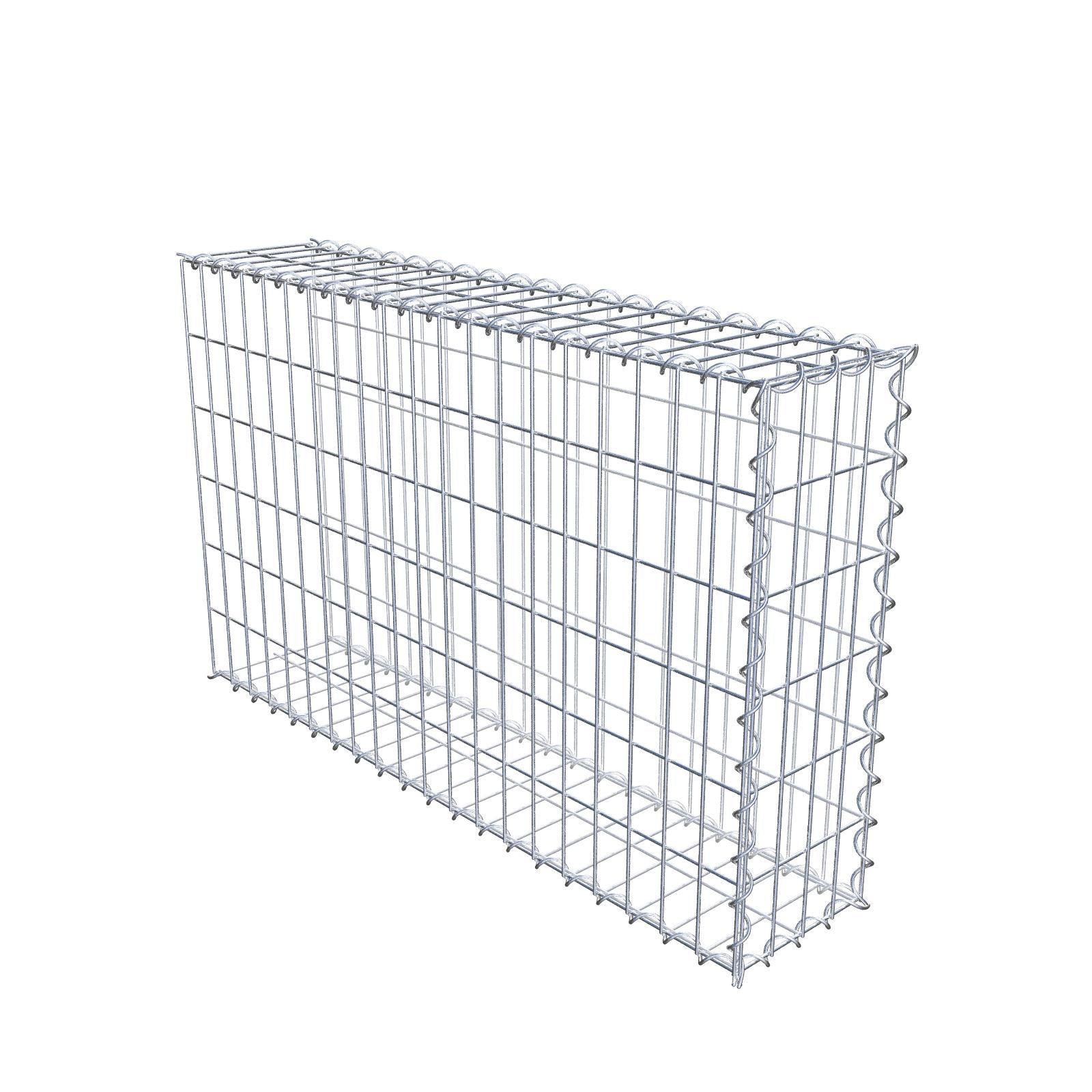 Extra gabion typ 2 100 cm x 60 cm x 20 cm (L x H x D), maskstorlek 5 cm x 10 cm, spiral