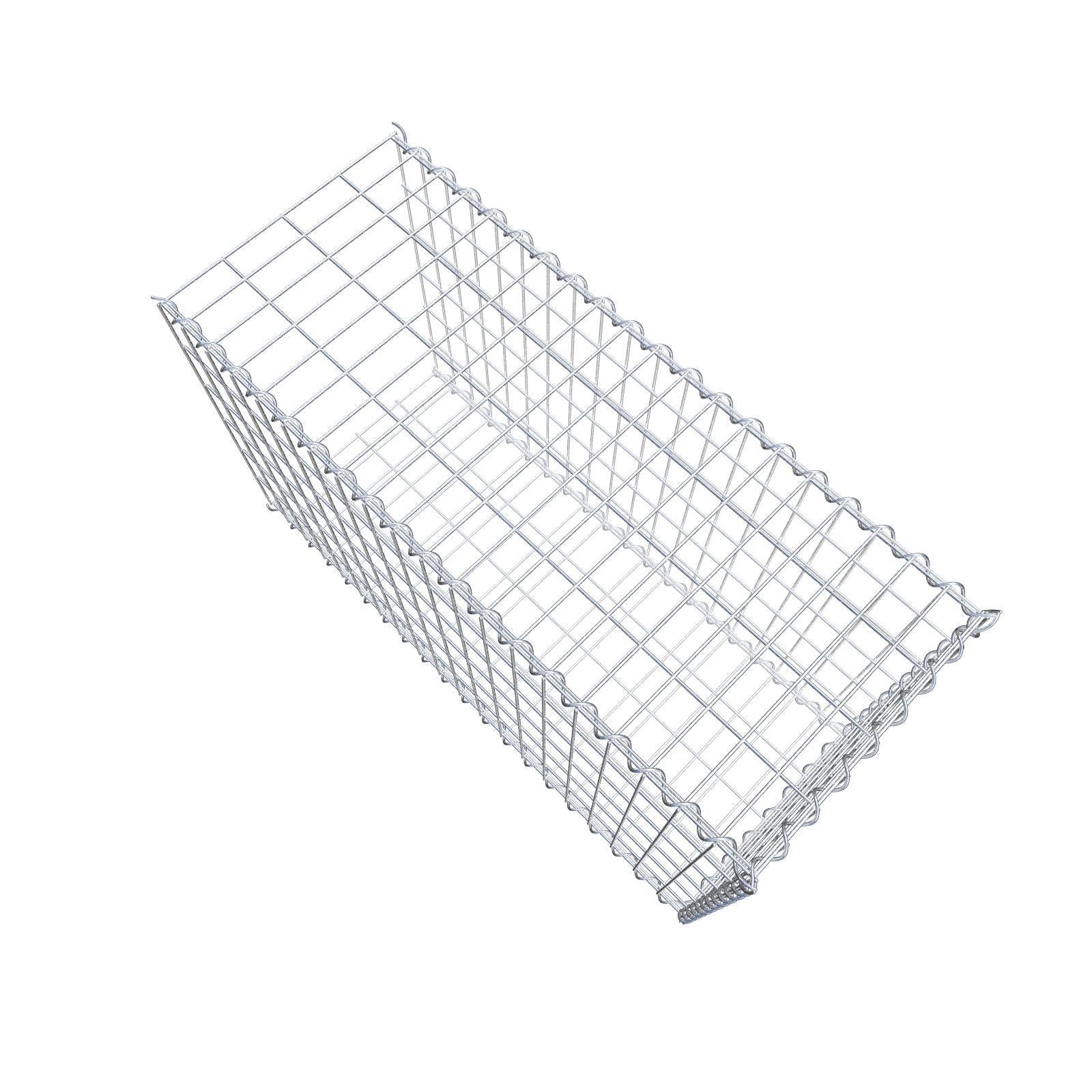 Extra gabion typ 2 100 cm x 60 cm x 40 cm (L x H x D), maskstorlek 5 cm x 10 cm, spiral