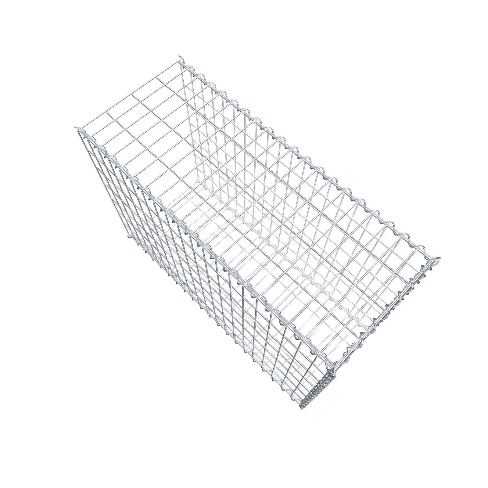 Gabião tipo 2 100 cm x 70 cm x 40 cm (C x A x P), malhagem 5 cm x 10 cm, espiral