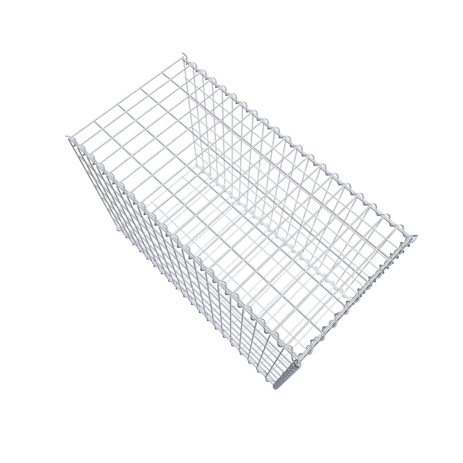 Grown-on gabion type 2 100 cm x 70 cm x 50 cm (L x H x D), mesh size 5 cm x 10 cm, spiral