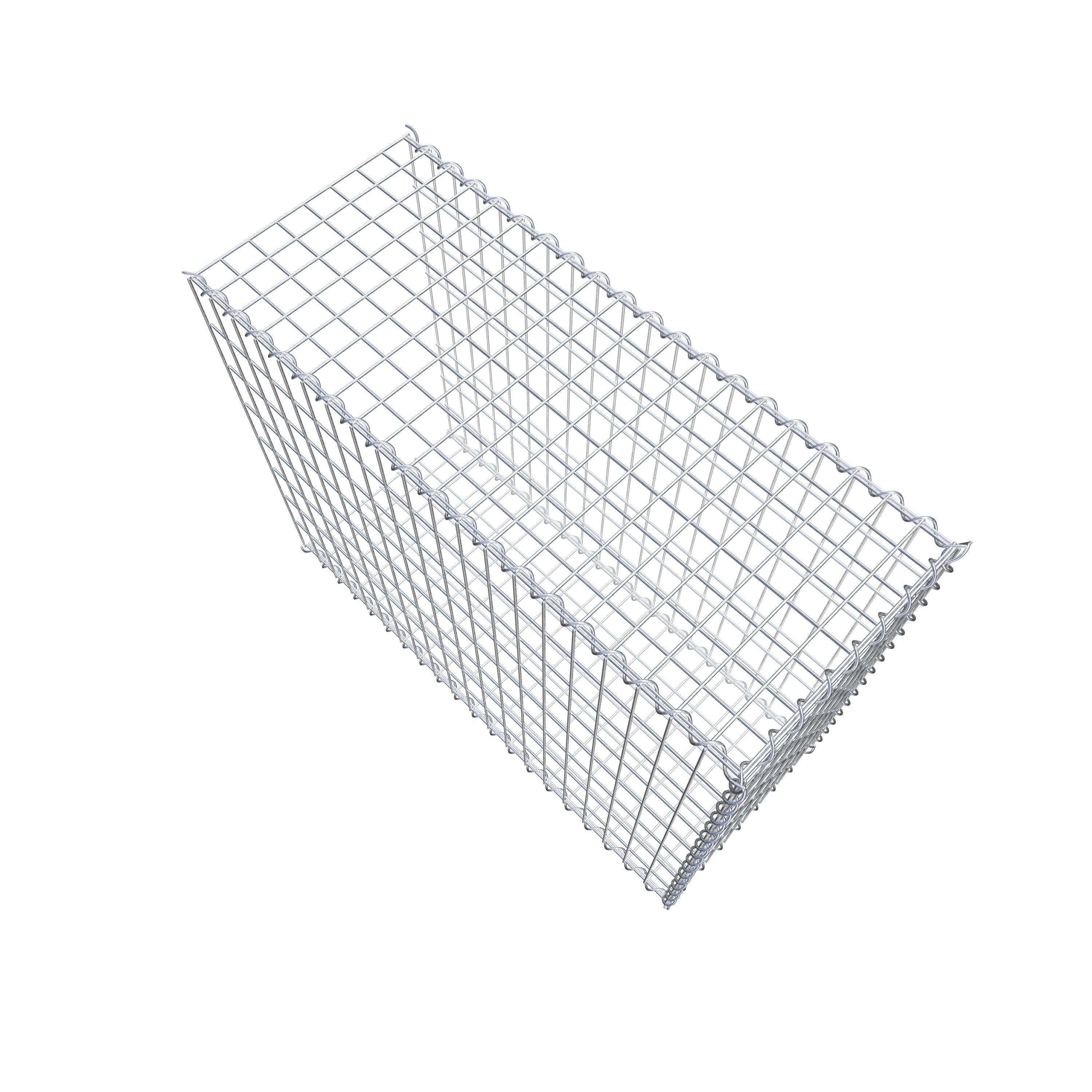 Gabion rapporté type 2 100 cm x 80 cm x 40 cm (L x H x P), mailles 5 cm x 10 cm, spirale