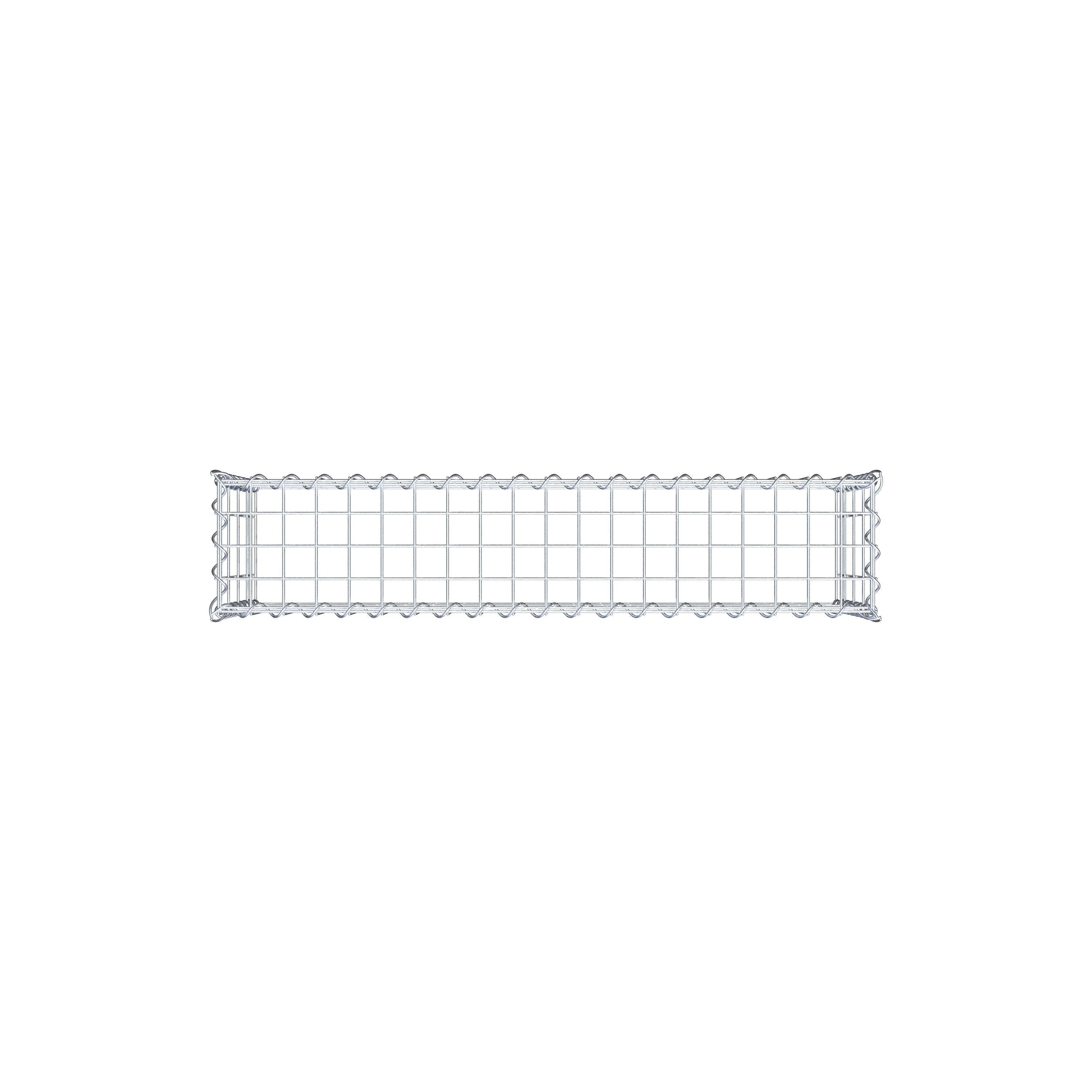 Gabion rapporté type 3 100 cm x 40 cm x 20 cm (L x H x P), mailles 5 cm x 10 cm, spirale