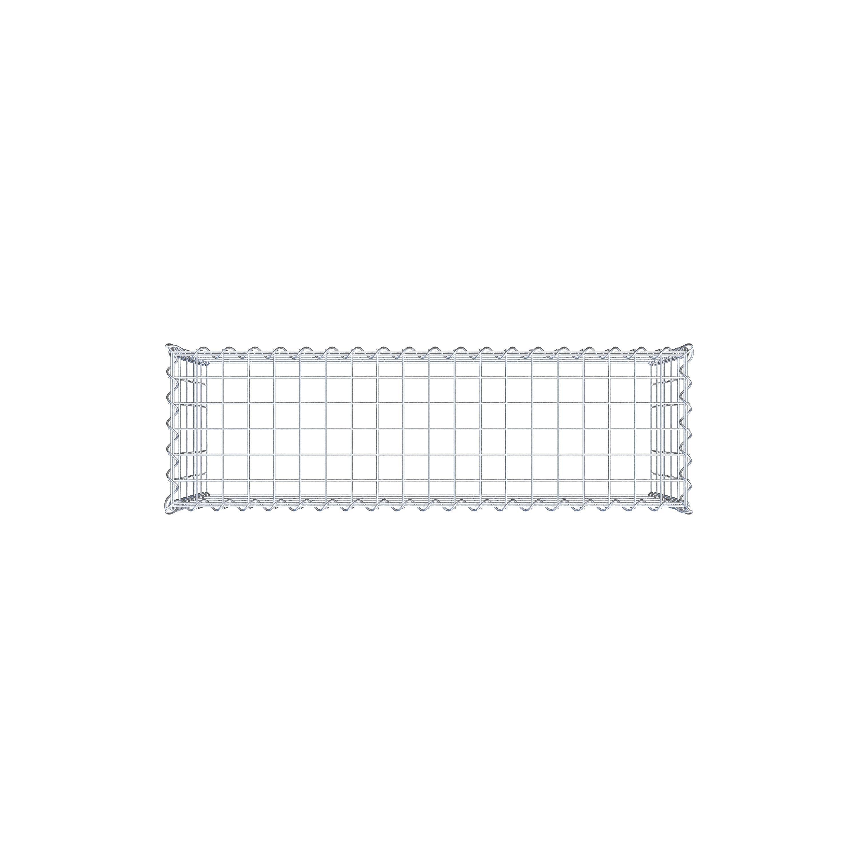 Grown-on gabion type 3 100 cm x 50 cm x 30 cm (L x H x D), mesh size 5 cm x 10 cm, spiral