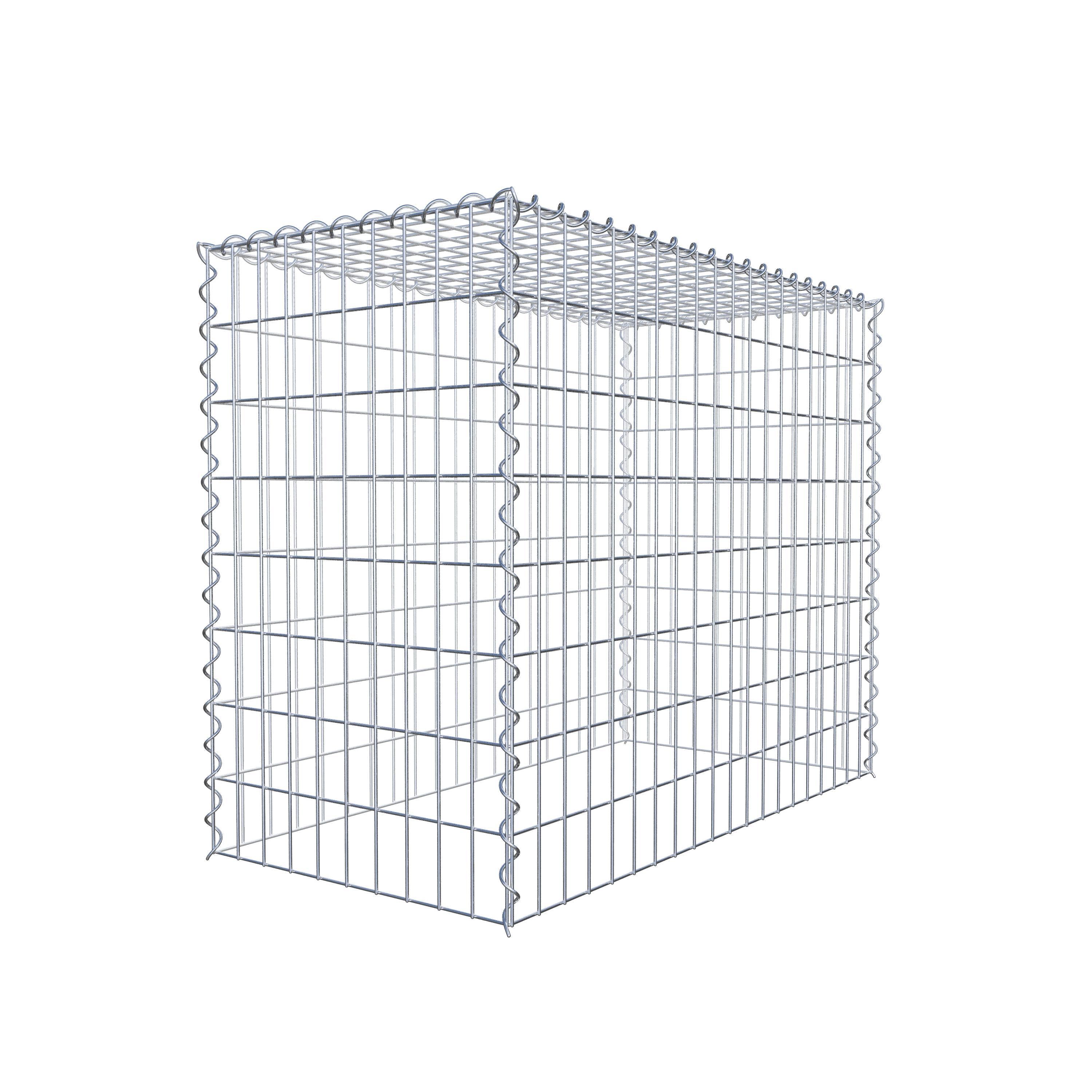 Grown-on gabion type 3 100 cm x 80 cm x 50 cm (L x H x D), mesh size 5 cm x 10 cm, spiral