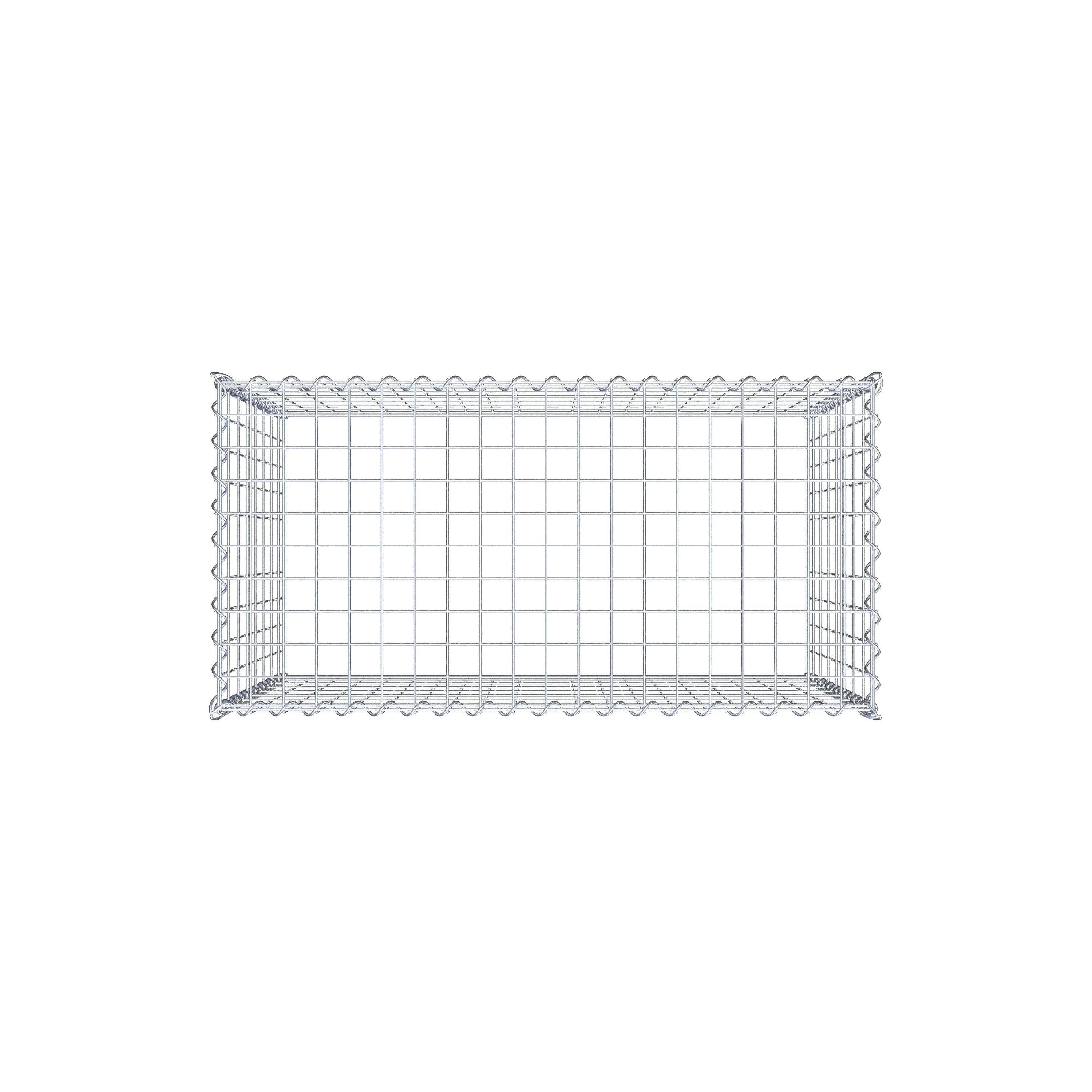 Grown-on gabion type 3 100 cm x 80 cm x 50 cm (L x H x D), mesh size 5 cm x 10 cm, spiral
