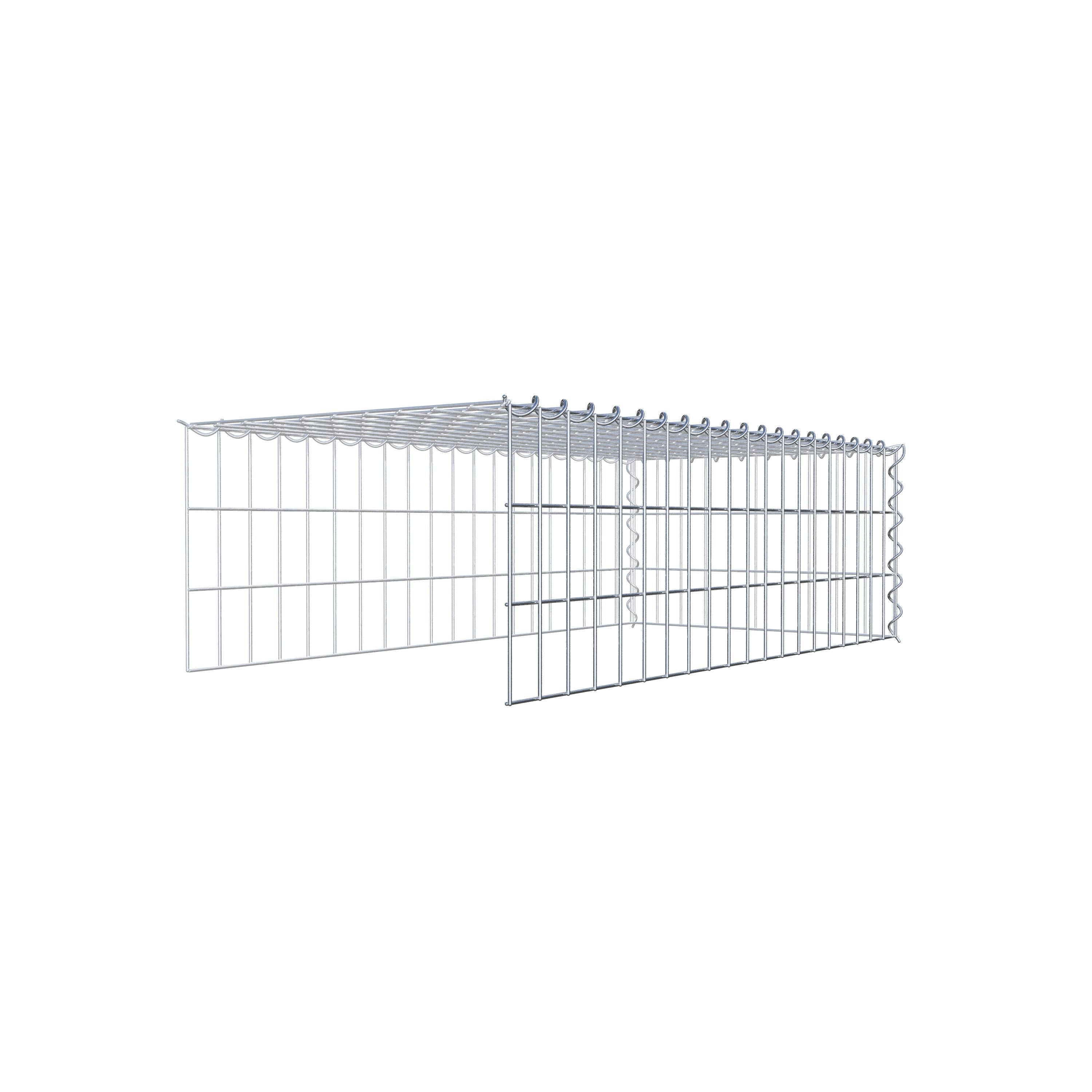 Gavión complementario tipo 4 100 cm x 30 cm x 50 cm (L x A x P), malla 5 cm x 10 cm, espiral