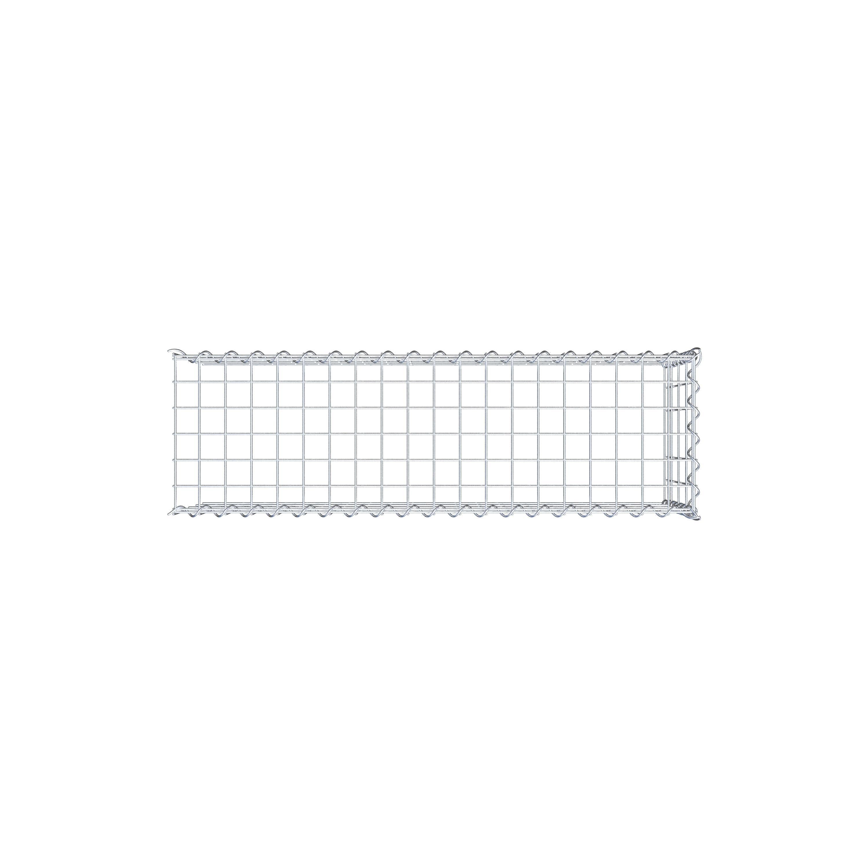 Grown-on gabion type 4 100 cm x 40 cm x 30 cm (L x H x D), mesh size 5 cm x 10 cm, spiral