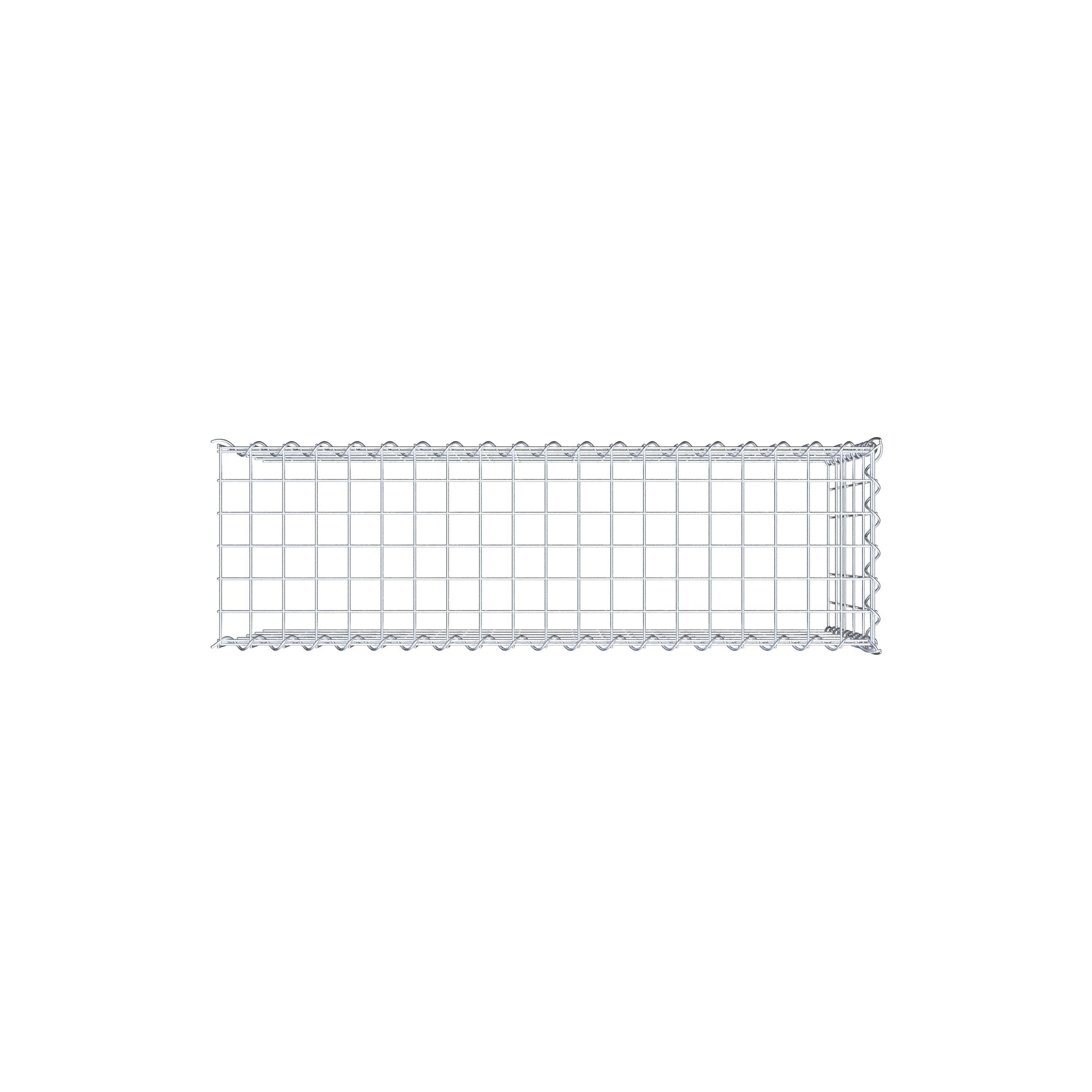 Grown-on gabion type 4 100 cm x 50 cm x 30 cm (L x H x D), mesh size 5 cm x 10 cm, spiral