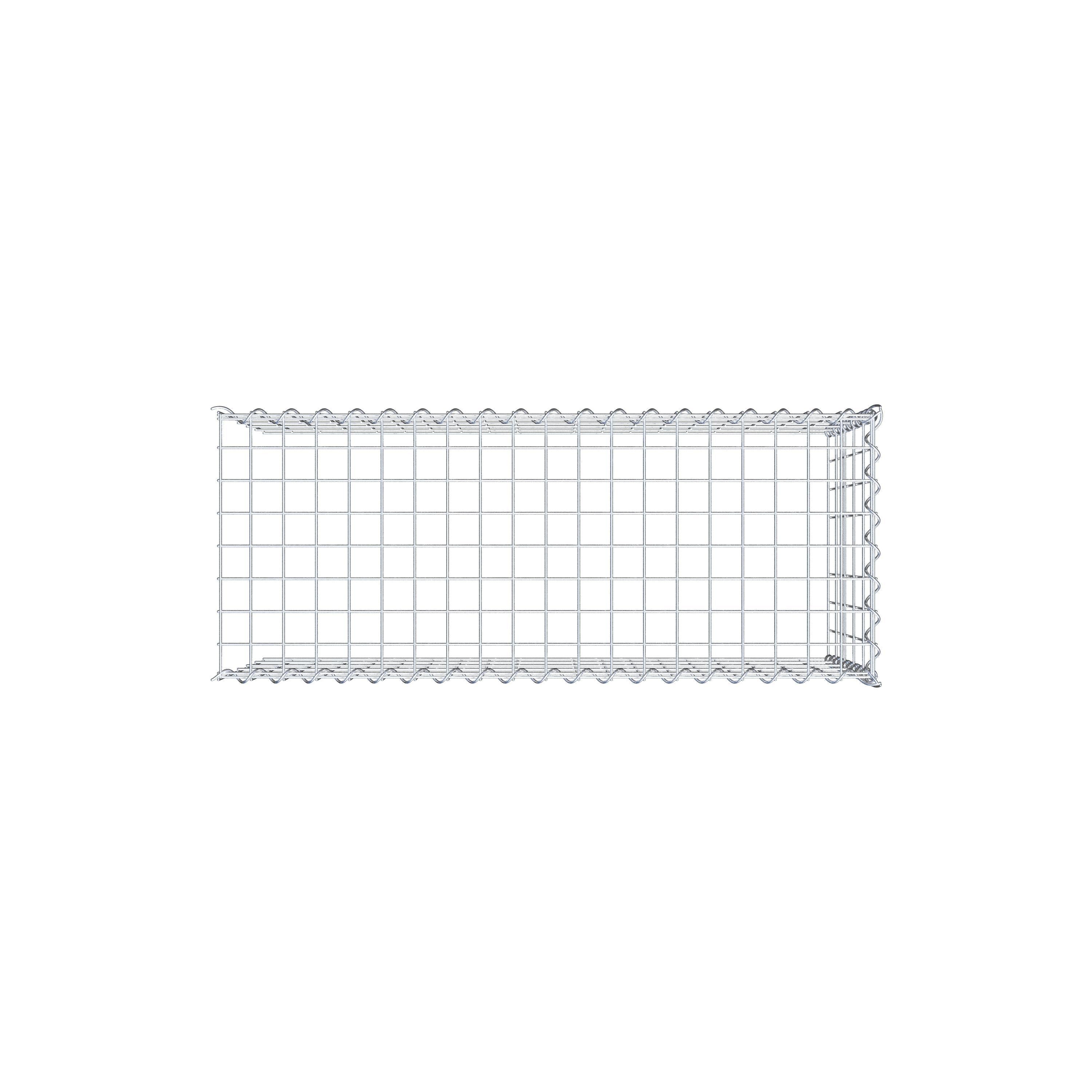 Gabbione aggiuntivo tipo 4 100 cm x 50 cm x 40 cm (L x H x P), dimensione maglia 5 cm x 10 cm, a spirale