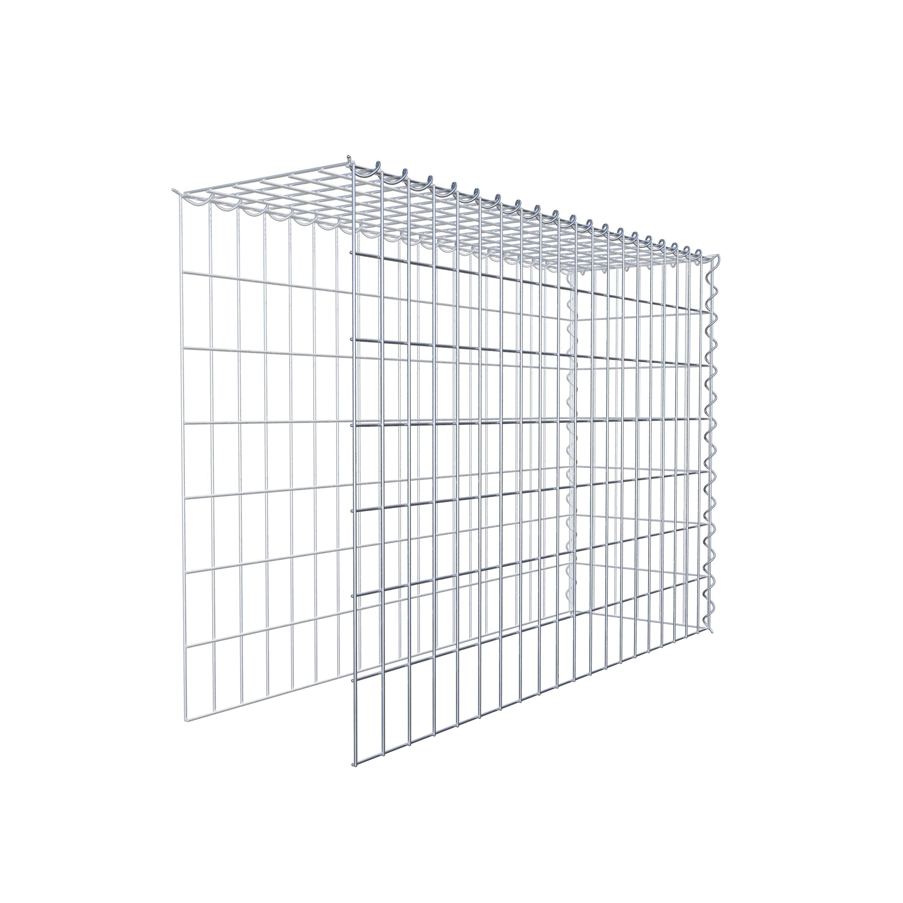 Gabião Tipo 4 100 cm x 70 cm x 30 cm (C x A x P), malhagem 5 cm x 10 cm, espiral