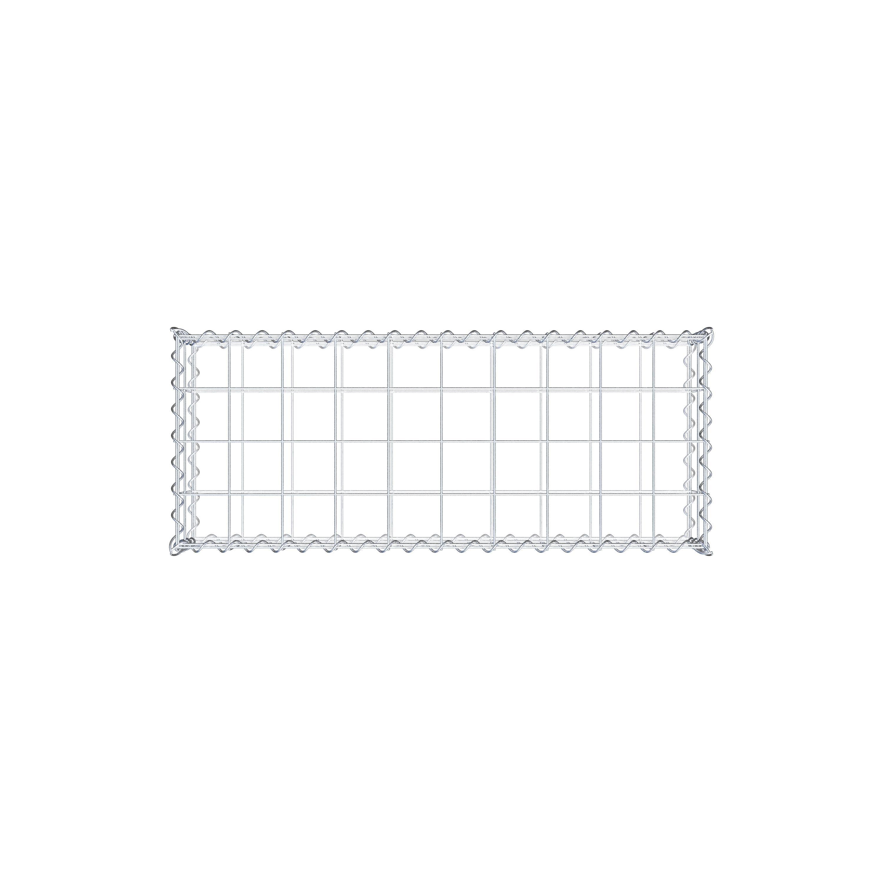 Gabion 100 cm x 20 cm x 40 cm (L x H x D), mesh size 10 cm x 10 cm, spiral