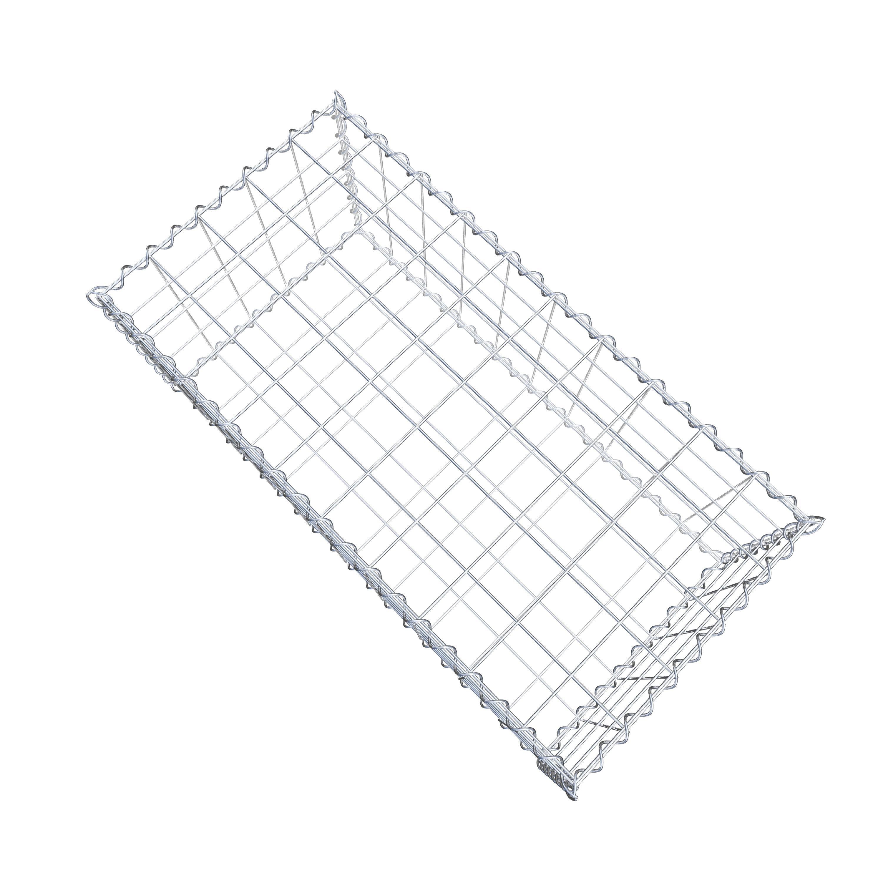 Gabião 100 cm x 40 cm x 50 cm (C x A x P), malhagem 10 cm x 10 cm, espiral