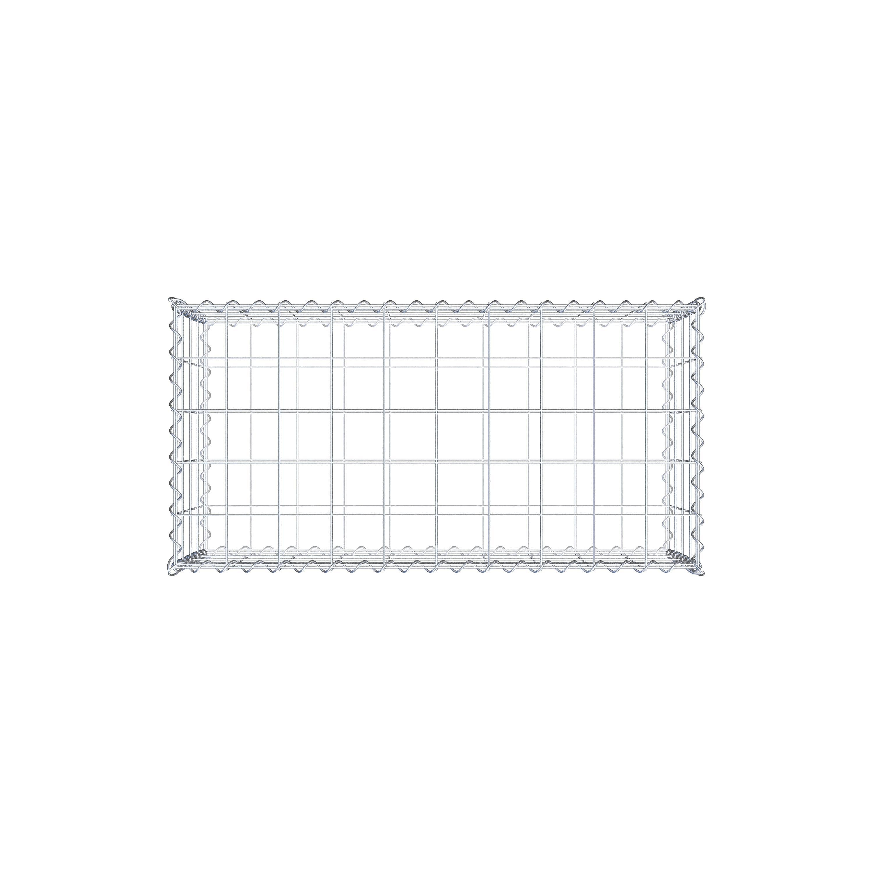 Gabião 100 cm x 40 cm x 50 cm (C x A x P), malhagem 10 cm x 10 cm, espiral