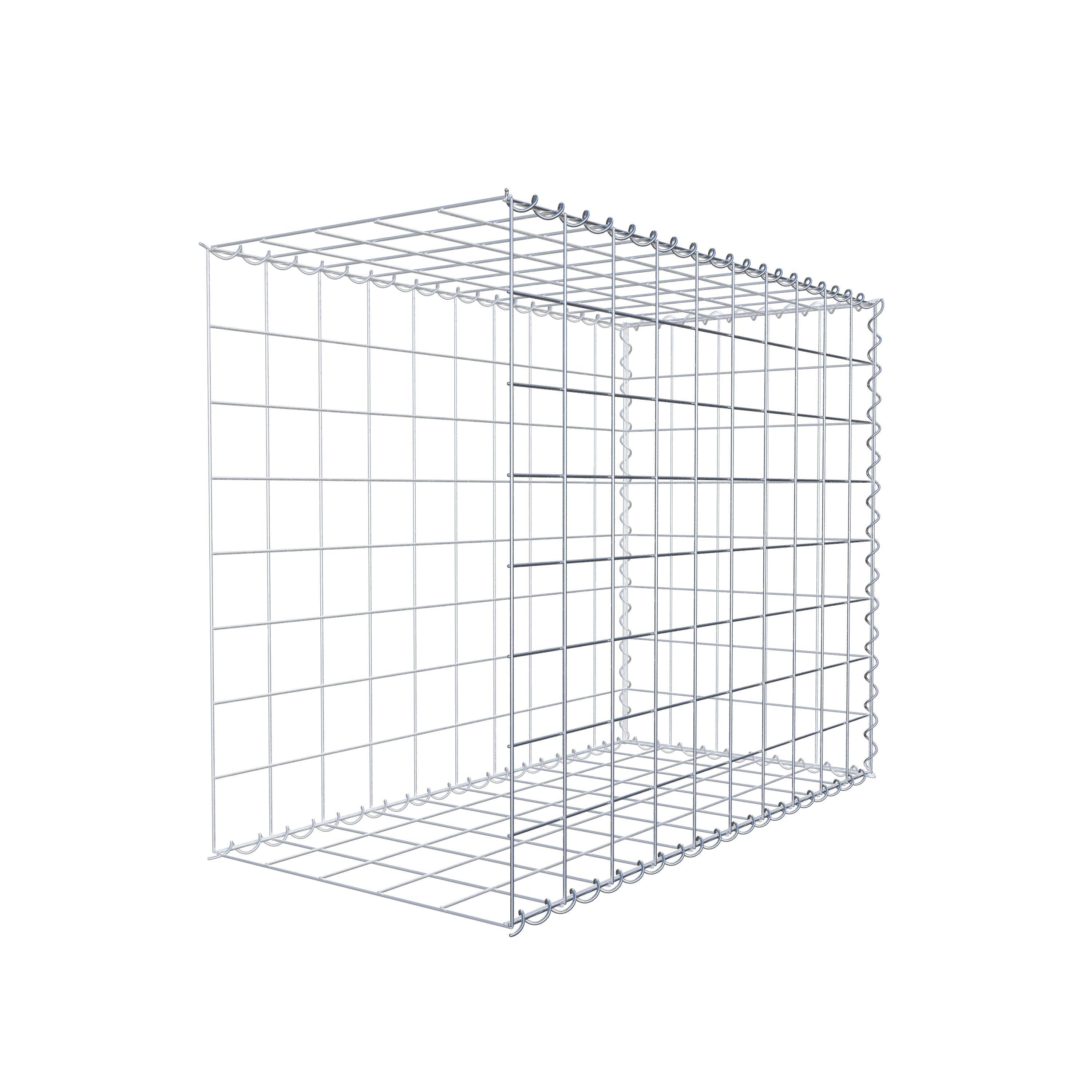 Gabbione aggiuntivo tipo 2 100 cm x 80 cm x 50 cm (L x A x P), maglia 10 cm x 10 cm, spirale