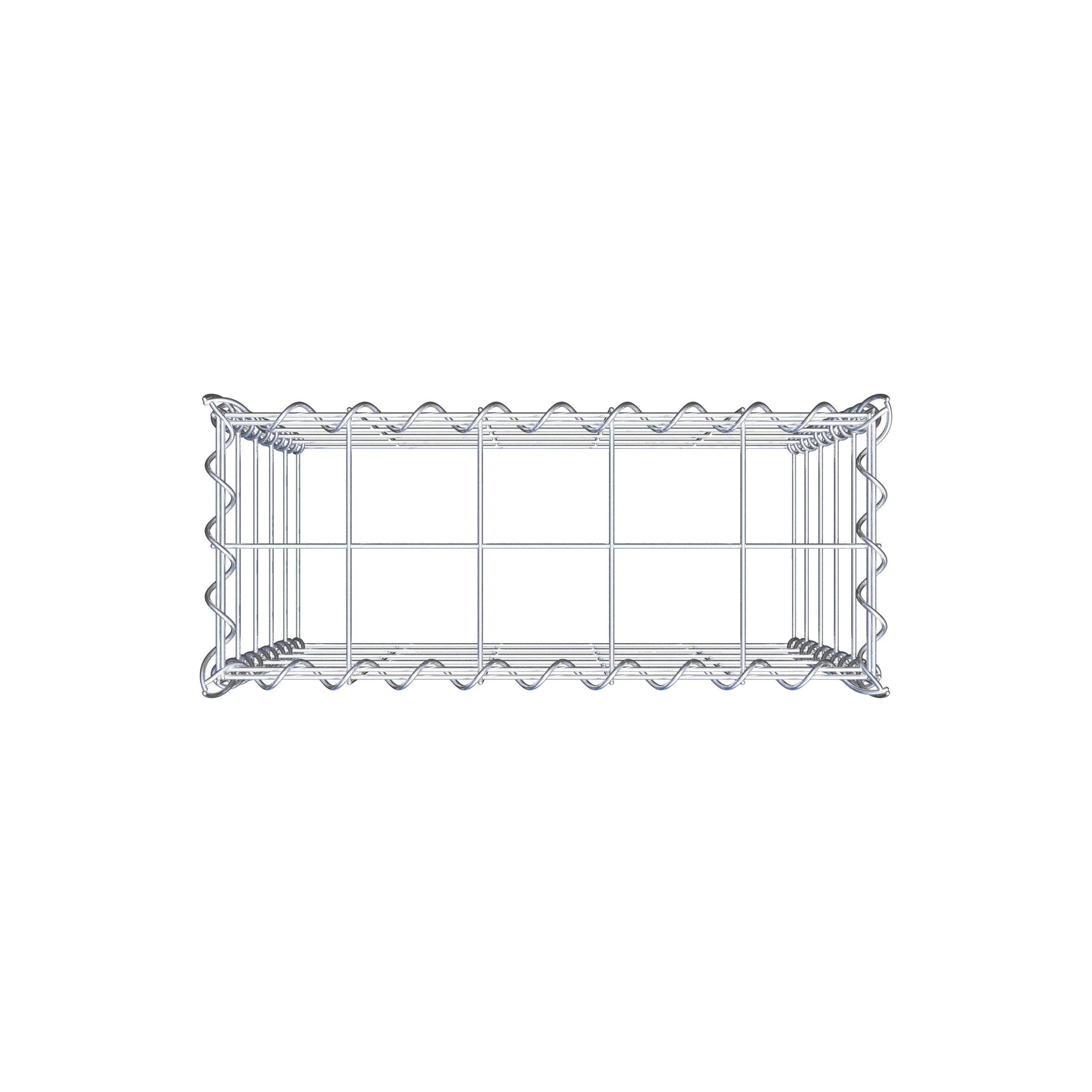 Gabbione aggiuntivo tipo 3 50 cm x 50 cm x 20 cm (L x H x P), dimensione maglia 10 cm x 10 cm, a spirale
