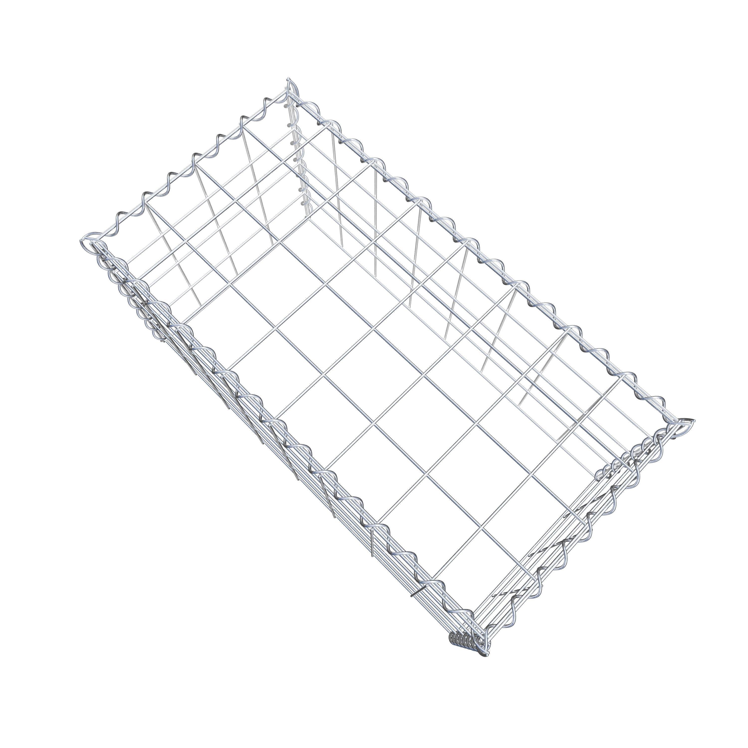 Gabião tipo 3 80 cm x 40 cm x 40 cm (C x A x P), malhagem 10 cm x 10 cm, espiral
