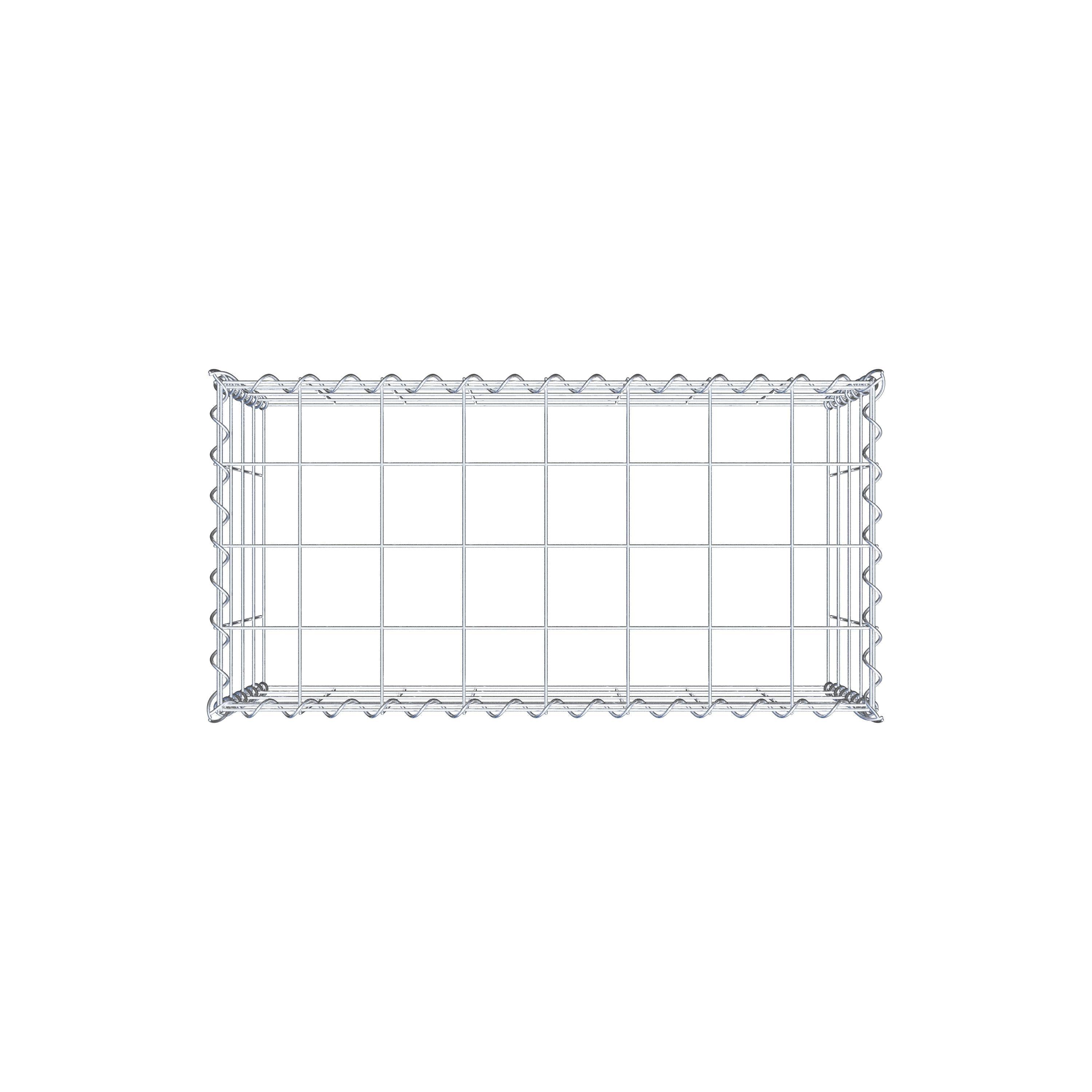 Gabião tipo 3 80 cm x 40 cm x 40 cm (C x A x P), malhagem 10 cm x 10 cm, espiral