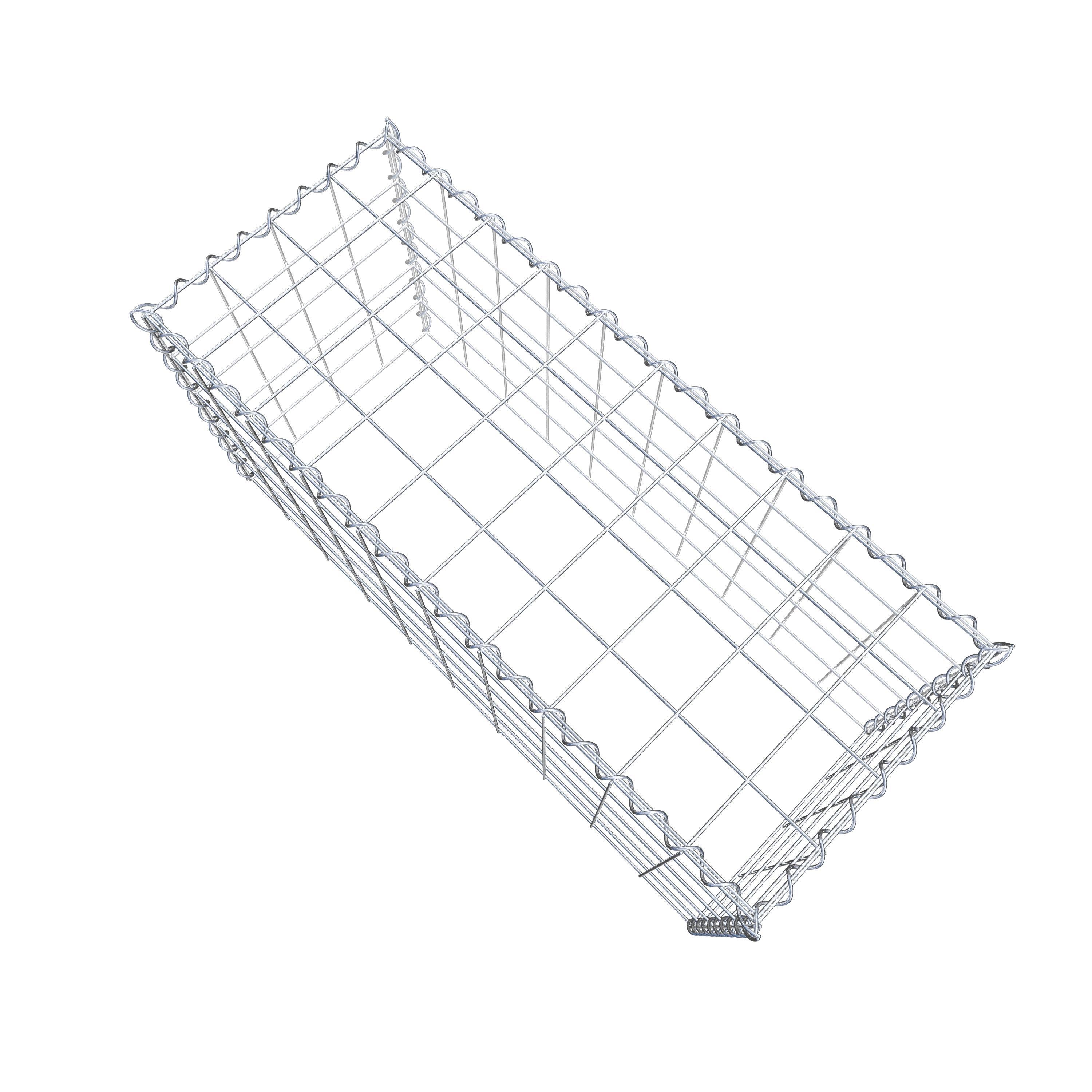 Add-on schanskorf type 3 100 cm x 50 cm x 40 cm (L x H x D), maaswijdte 10 cm x 10 cm, spiraal