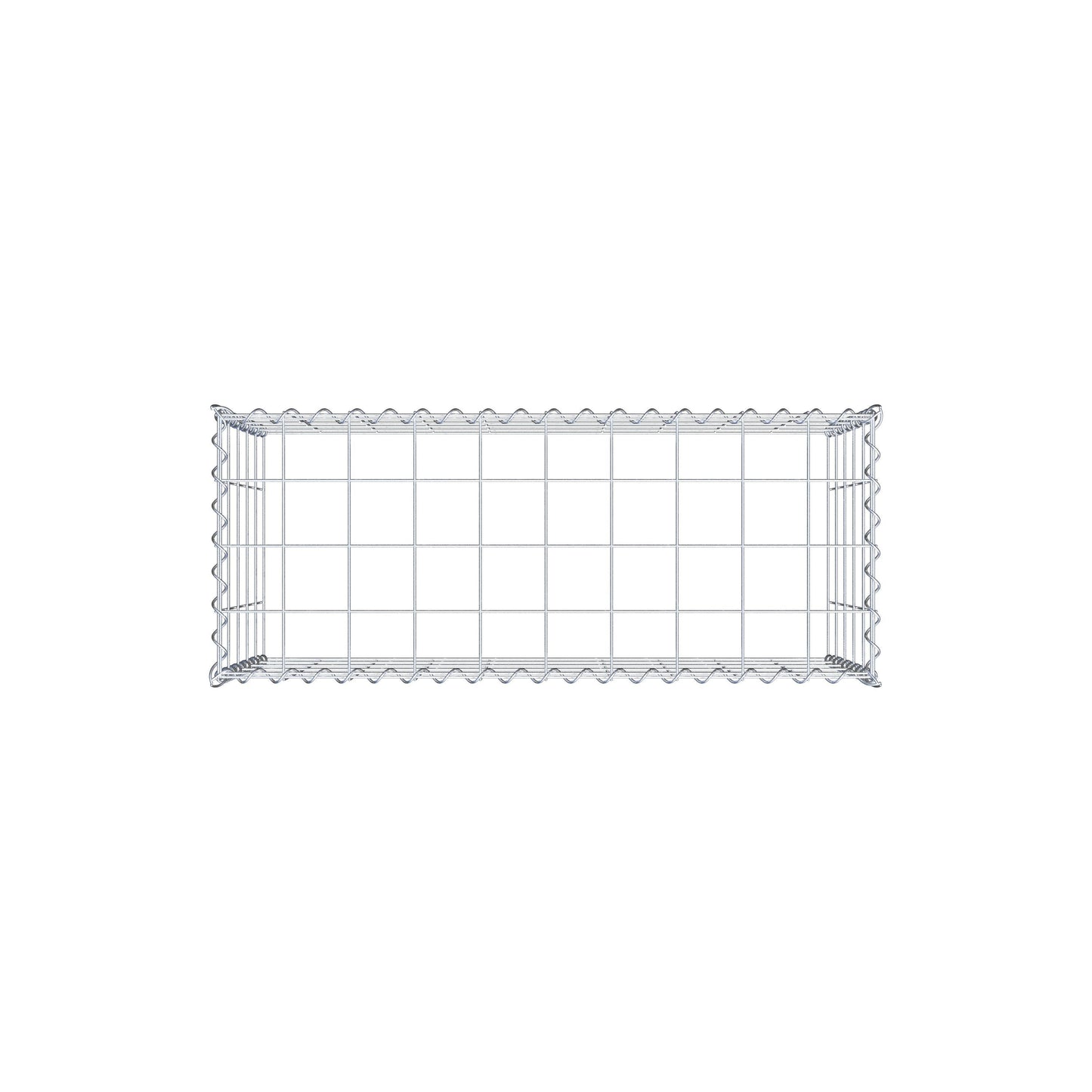 Grown-on gabion type 3 100 cm x 50 cm x 40 cm (L x H x D), mesh size 10 cm x 10 cm, spiral