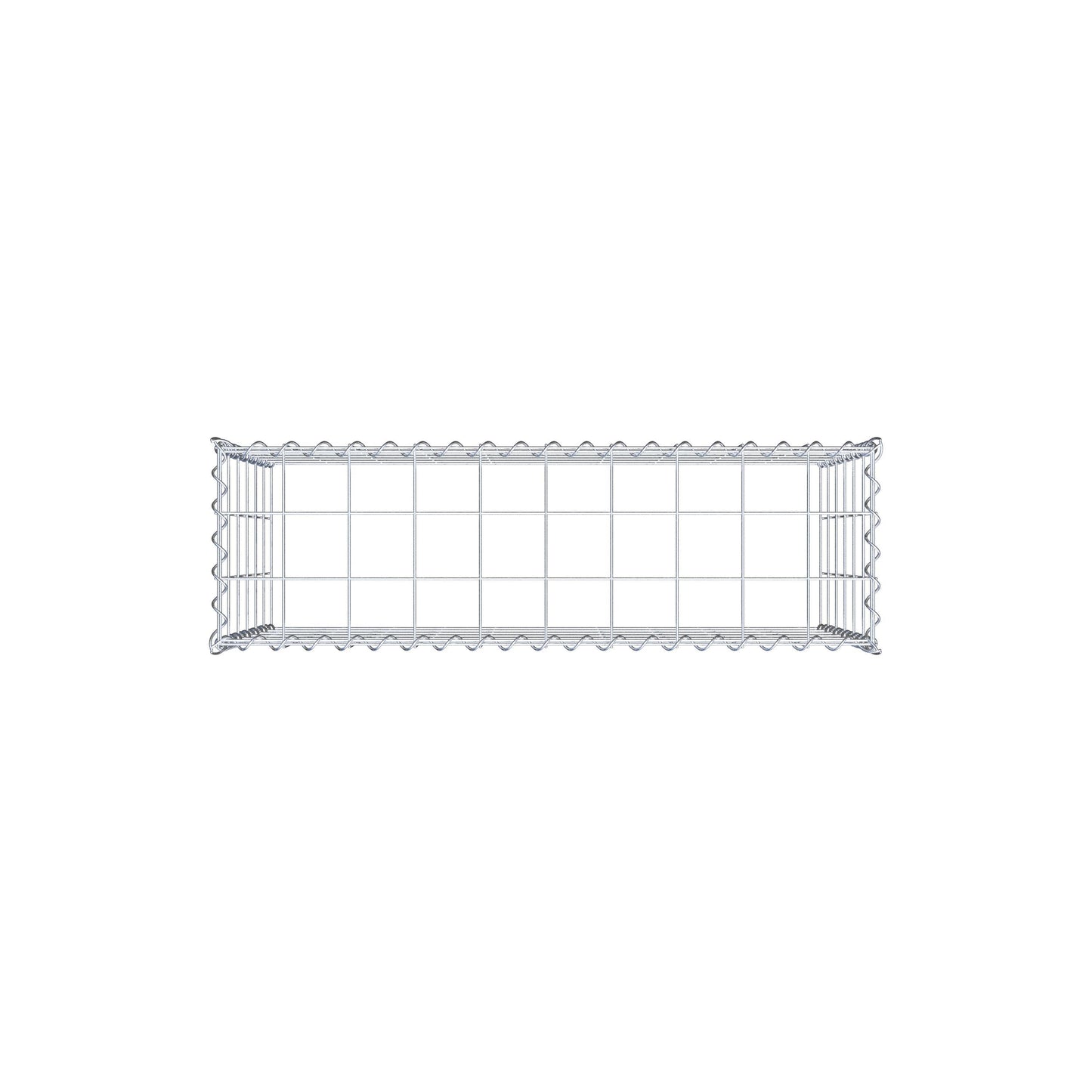 Gabião Tipo 3 100 cm x 60 cm x 30 cm (C x A x P), malhagem 10 cm x 10 cm, espiral