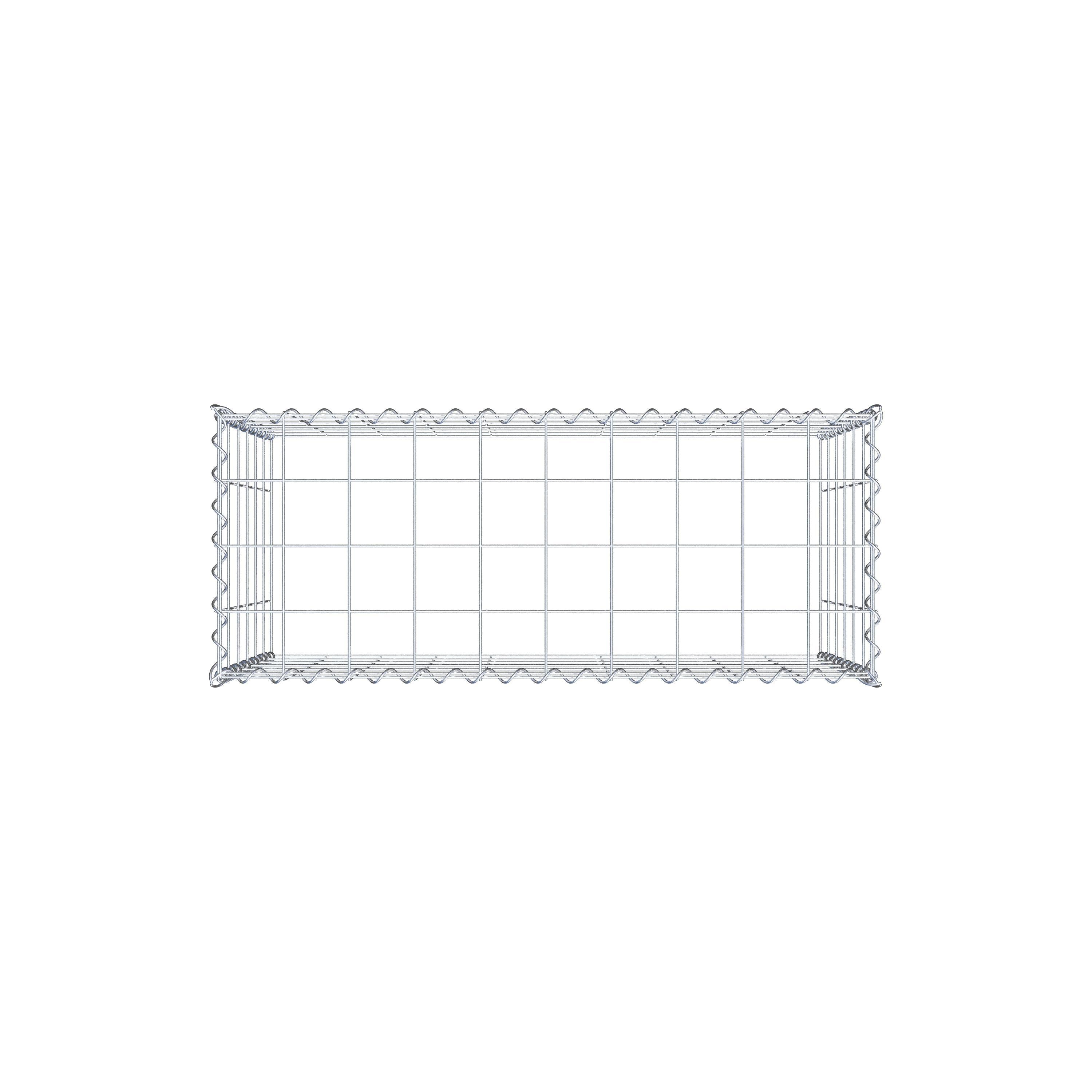 Extra gabion typ 3 100 cm x 60 cm x 40 cm (L x H x D), maskstorlek 10 cm x 10 cm, spiral