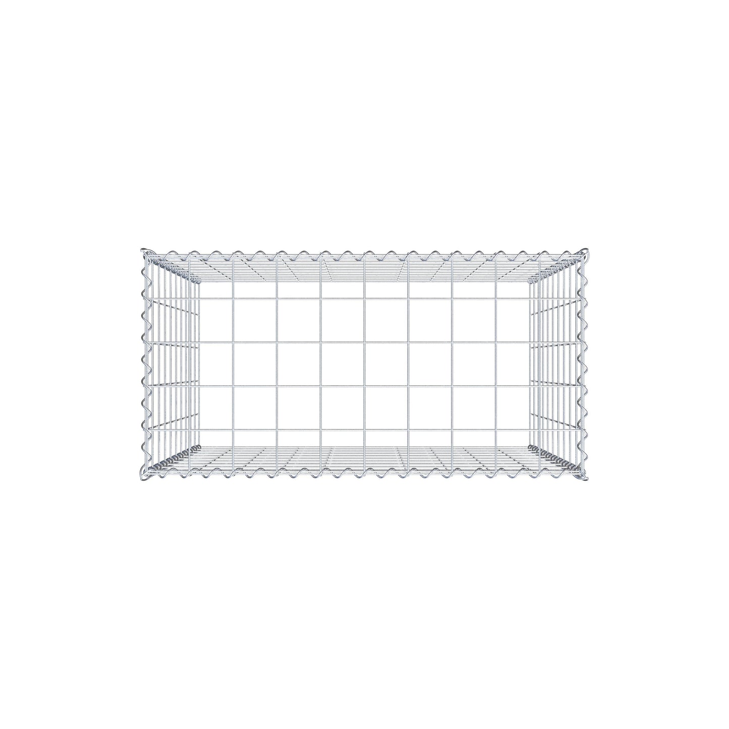 Gabião Tipo 3 100 cm x 100 cm x 50 cm (C x A x P), malhagem 10 cm x 10 cm, espiral