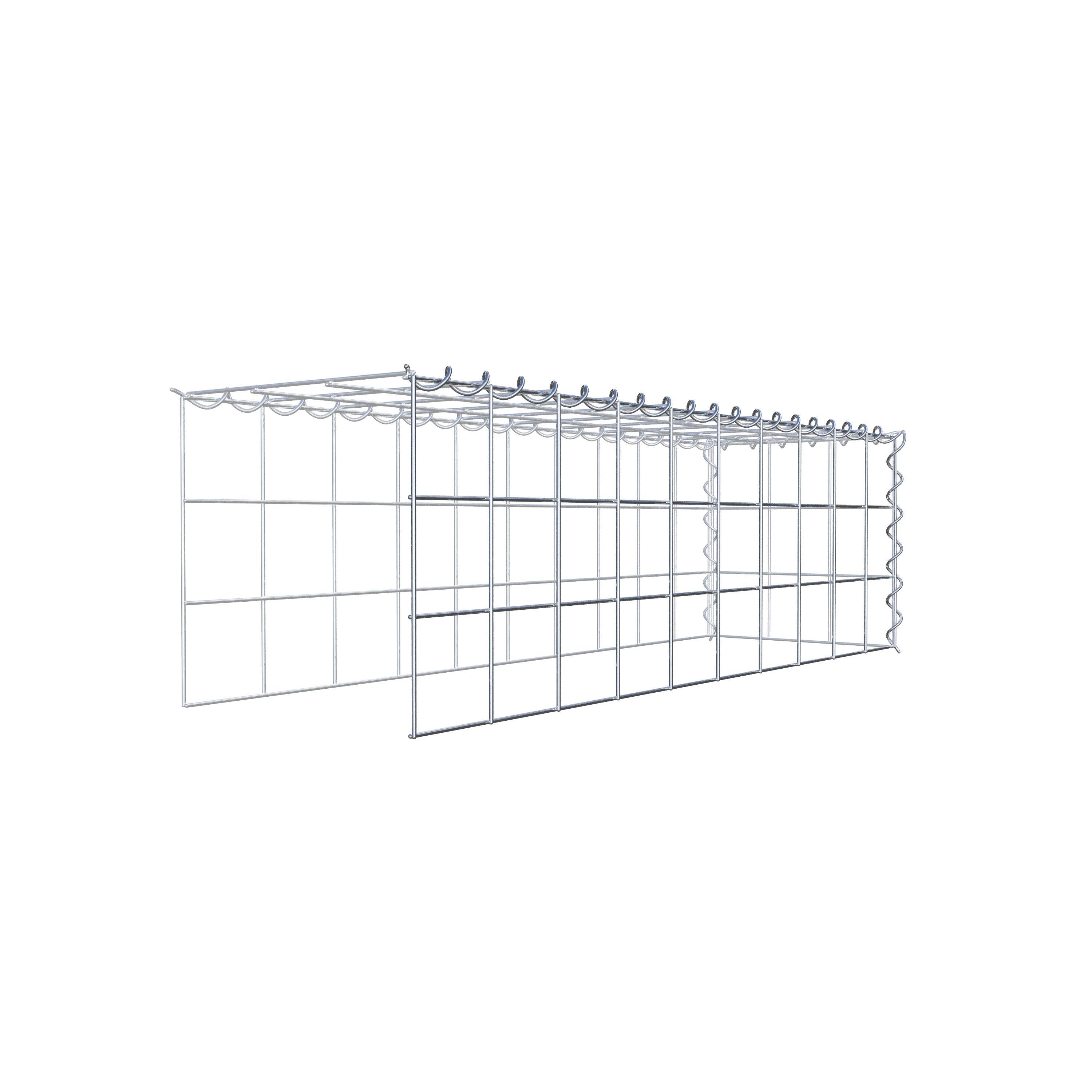 Extra gabion typ 4 100 cm x 30 cm x 30 cm (L x H x D), maskstorlek 10 cm x 10 cm, spiral