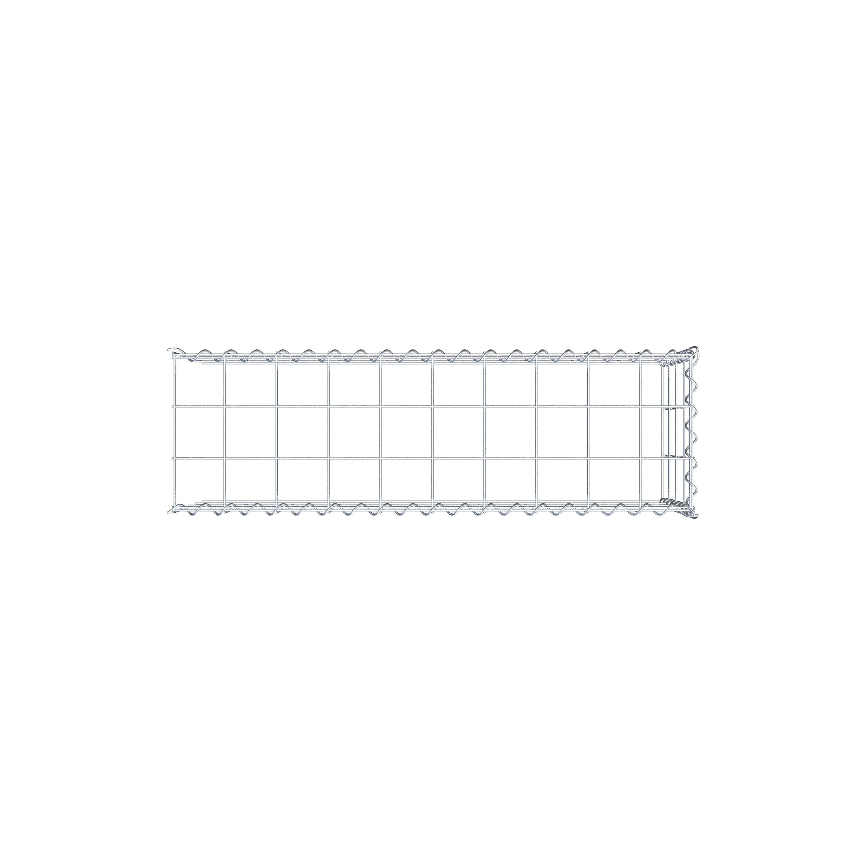 Gabbione aggiuntivo tipo 4 100 cm x 40 cm x 30 cm (L x H x P), maglia 10 cm x 10 cm, spirale