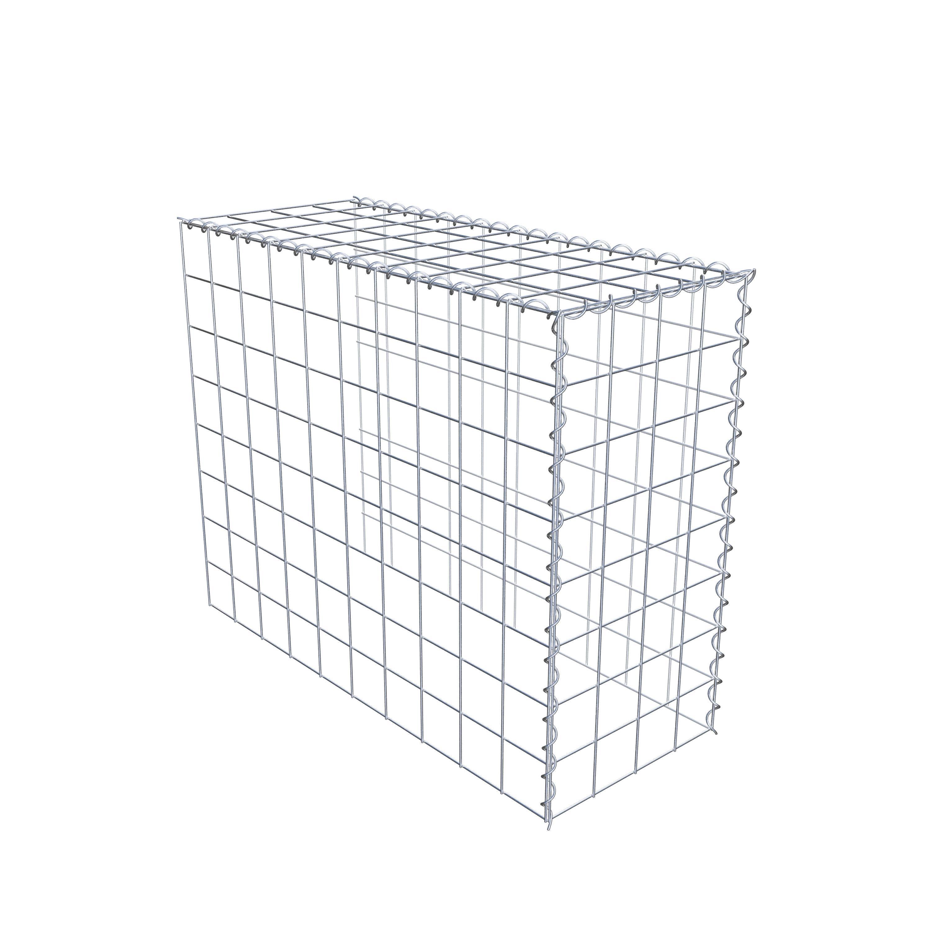 Gabion rapporté type 4 100 cm x 80 cm x 40 cm (L x H x P), mailles 10 cm x 10 cm, spirale