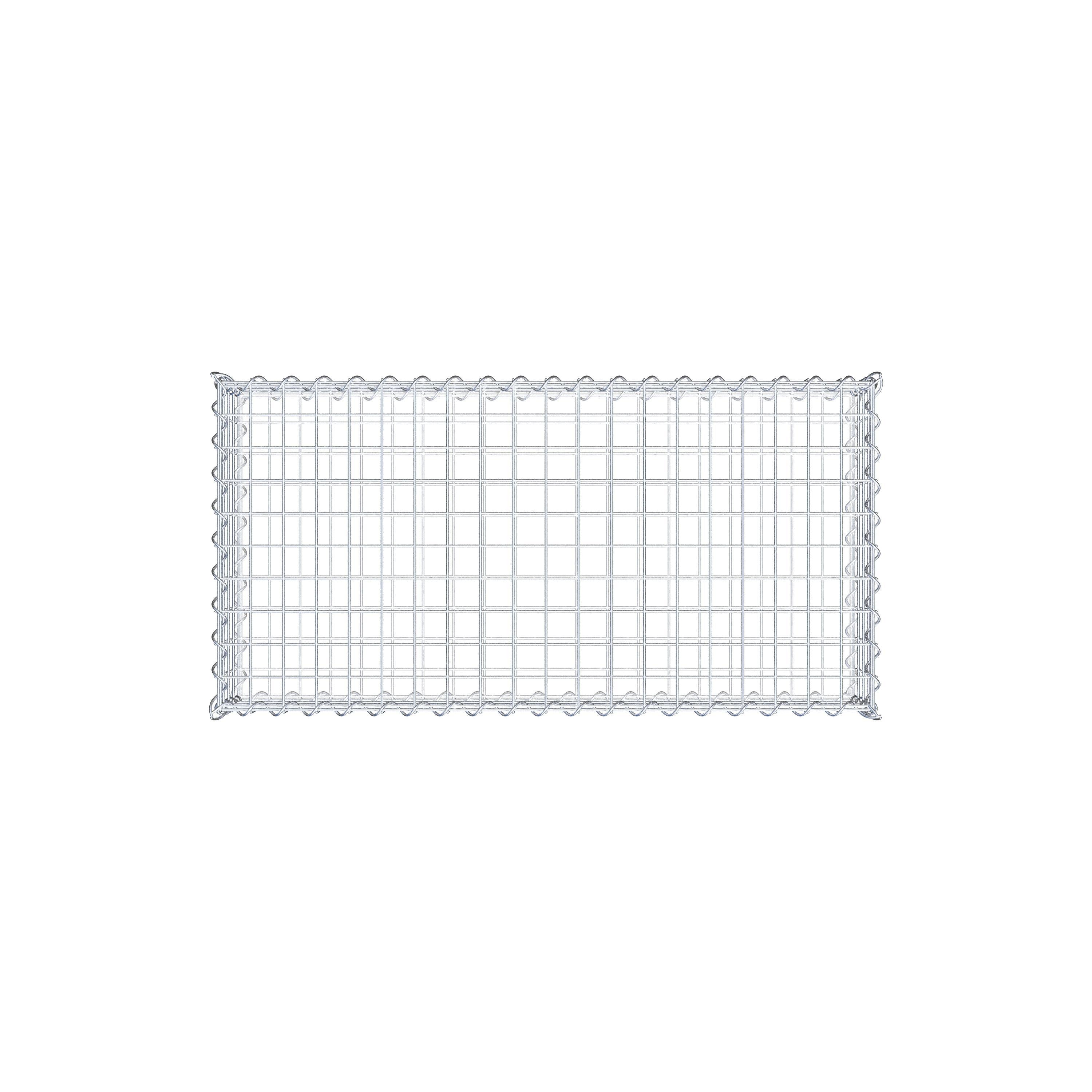 Gabion 100 cm x 20 cm x 50 cm (L x H x D), mesh size 5 cm x 5 cm, spiral