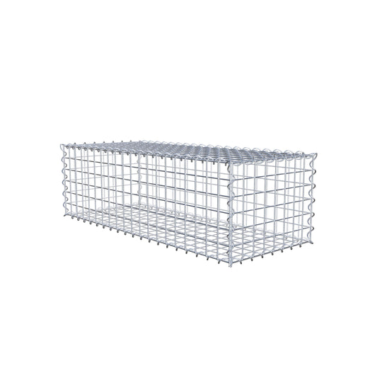 Gabion 100 cm x 30 cm x 40 cm (L x H x P), mailles 5 cm x 5 cm, spirale
