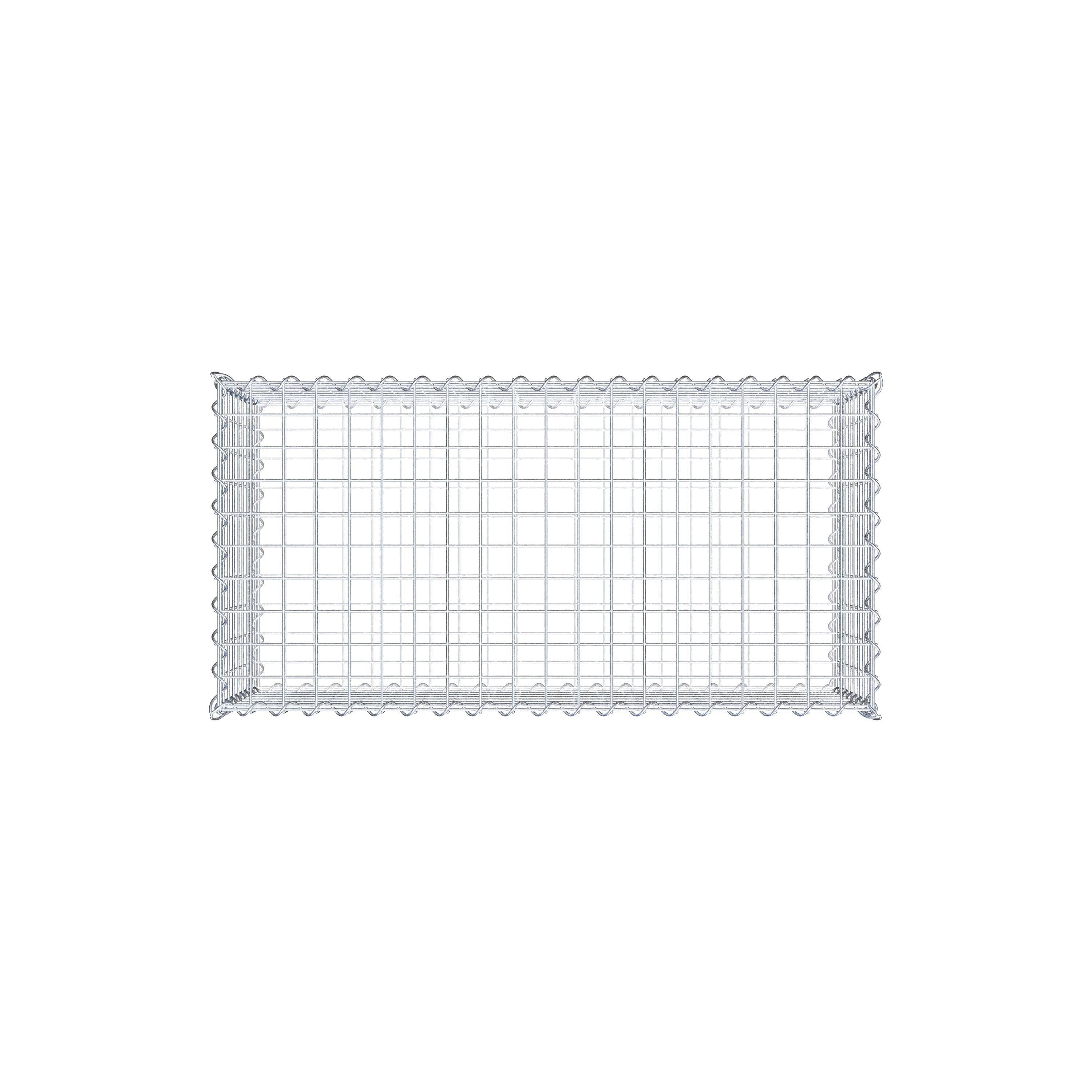 Gabion 100 cm x 40 cm x 50 cm (L x H x D), mesh size 5 cm x 5 cm, spiral