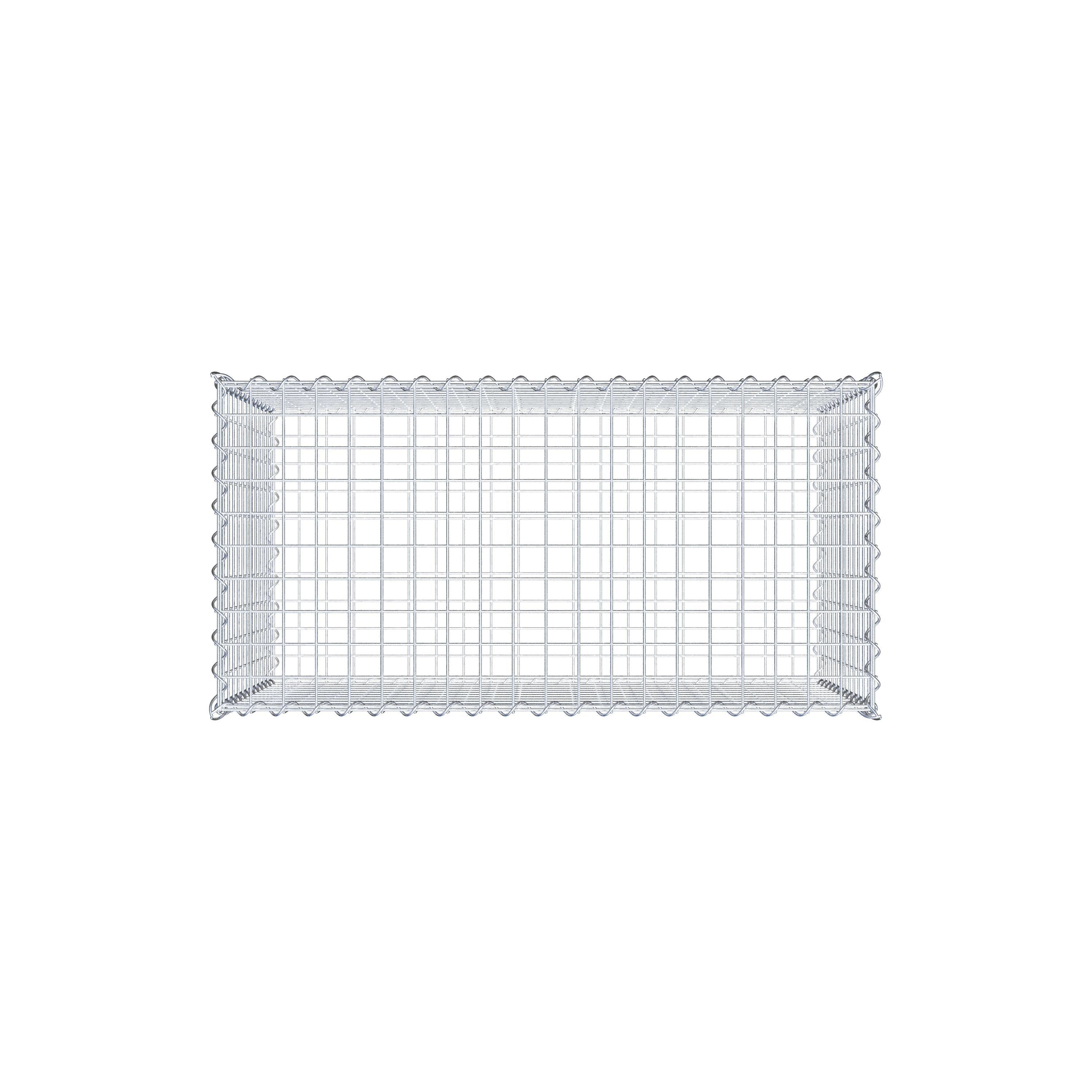 Gabion 100 cm x 60 cm x 50 cm (L x H x D), maskestørrelse 5 cm x 5 cm, spiral