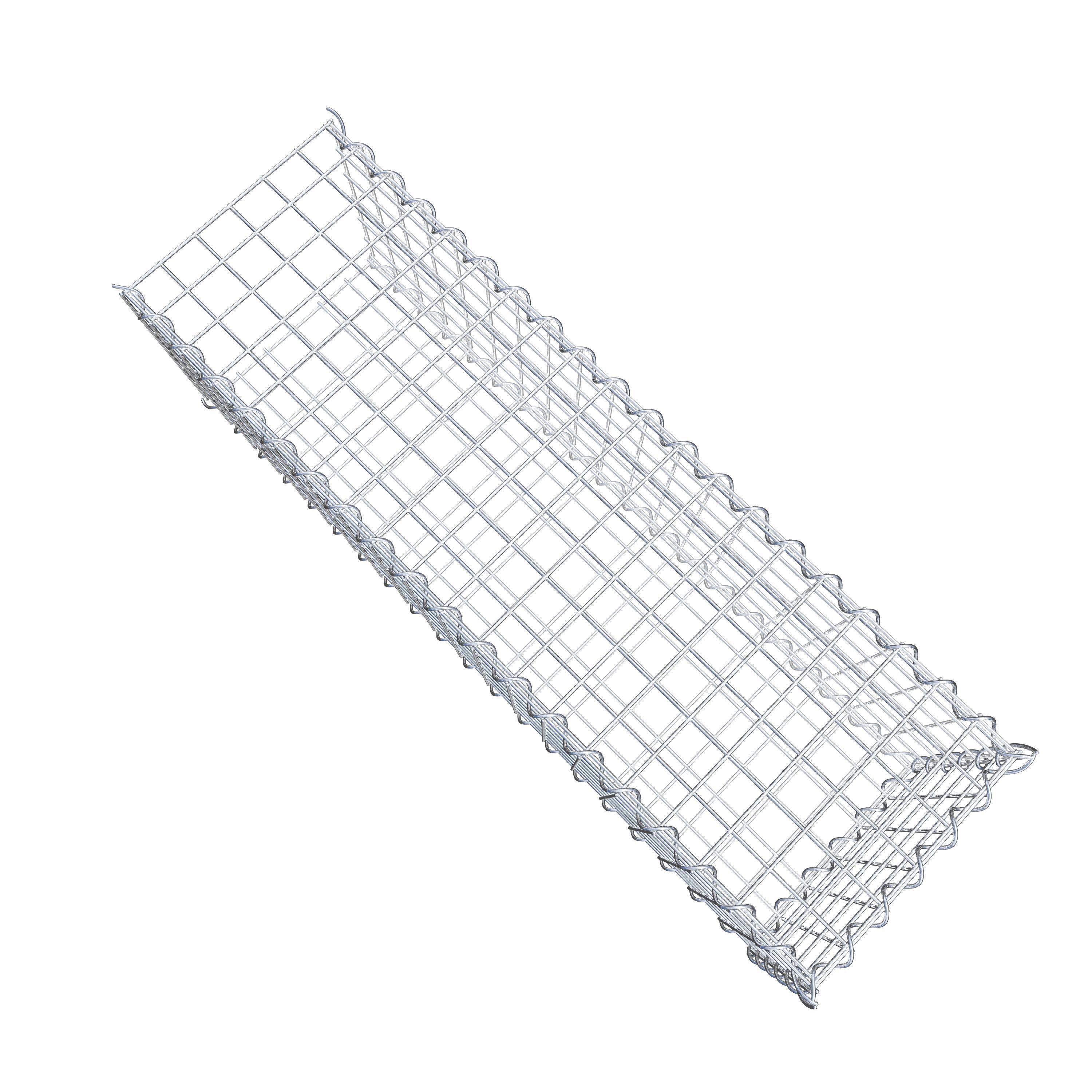 Extra gabion typ 2 100 cm x 30 cm x 30 cm (L x H x D), maskstorlek 5 cm x 5 cm, spiral