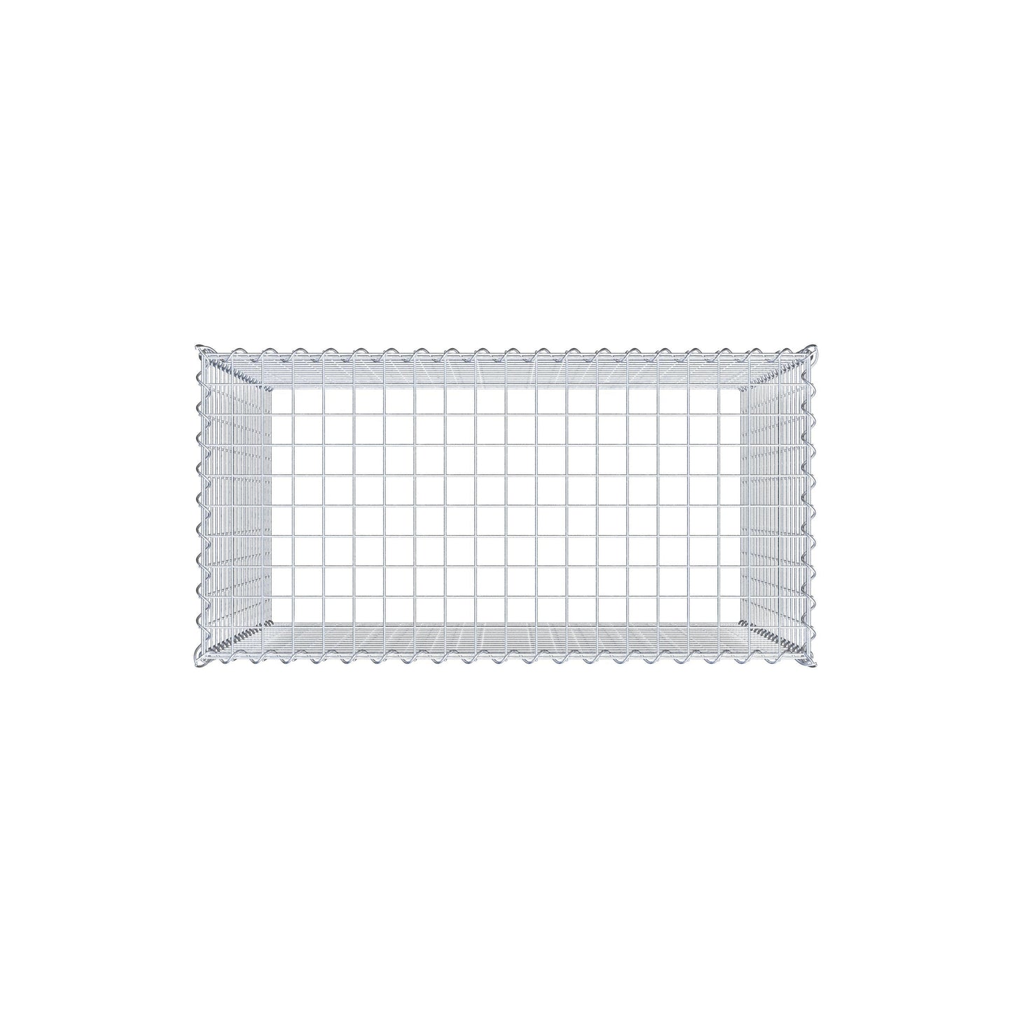 Gabião Tipo 3 100 cm x 90 cm x 50 cm (C x A x P), malhagem 5 cm x 5 cm, espiral