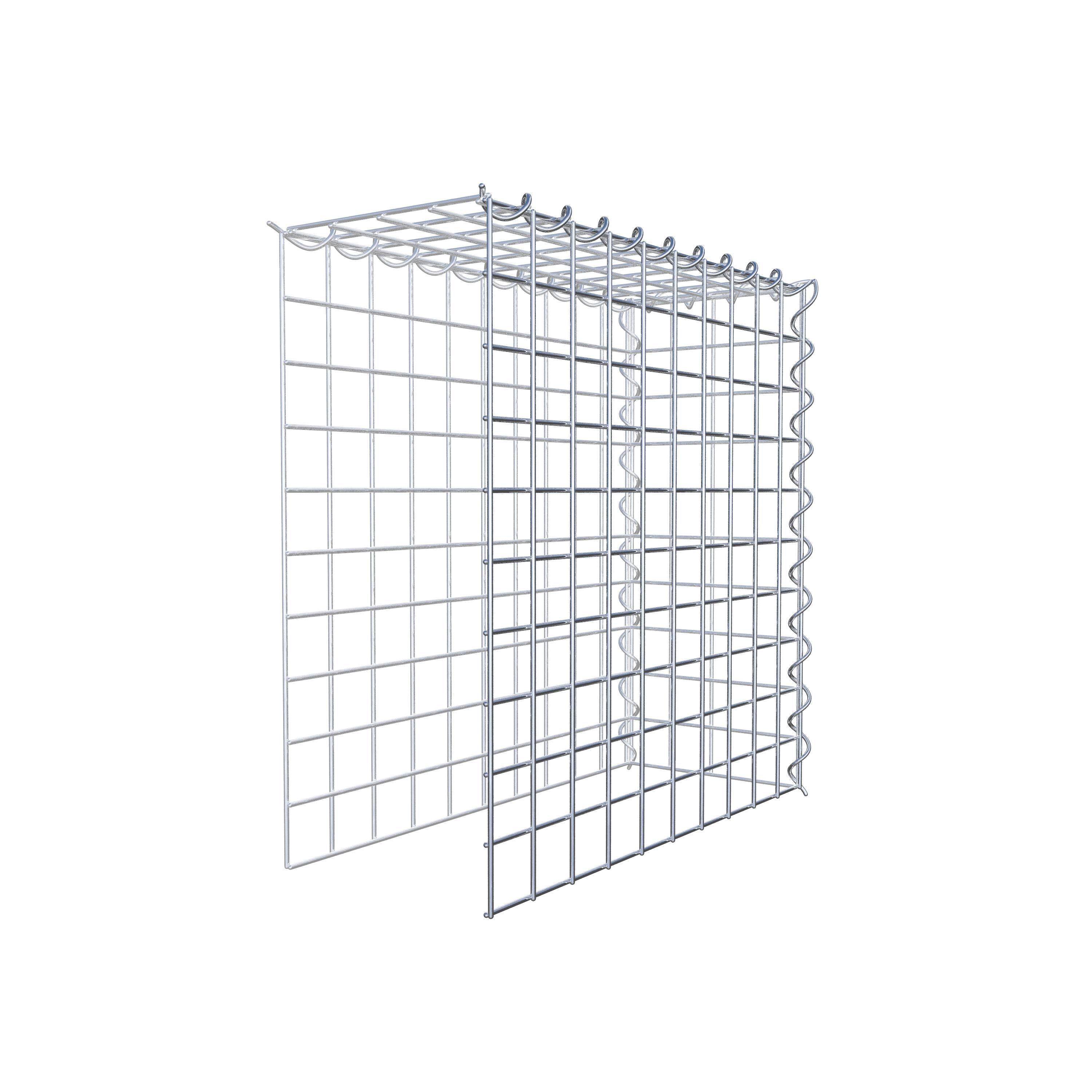 Gabion rapporté type 4 50 cm x 50 cm x 20 cm (L x H x P), mailles 5 cm x 5 cm, spirale
