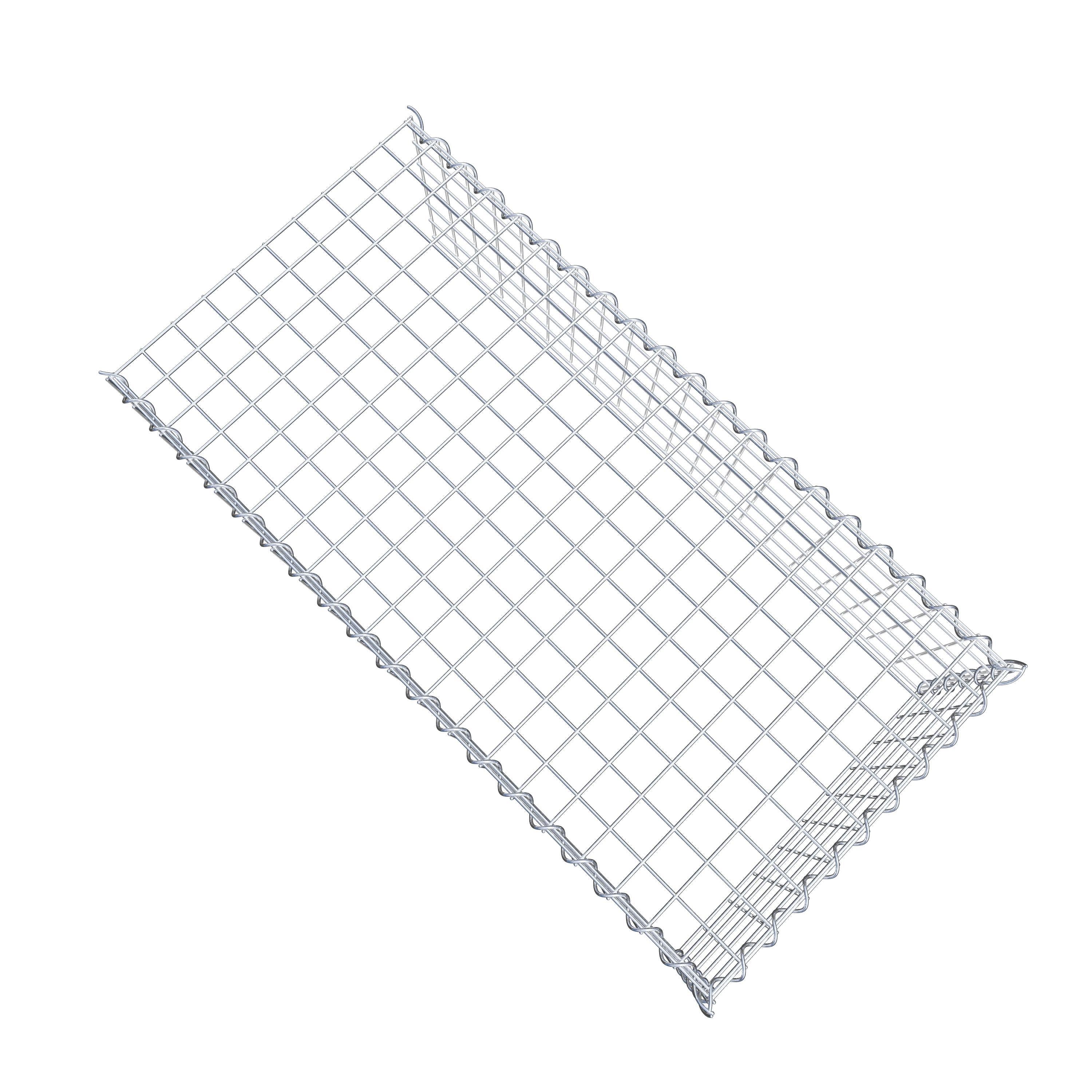 Gabião Tipo 4 100 cm x 30 cm x 50 cm (C x A x P), malhagem 5 cm x 5 cm, espiral