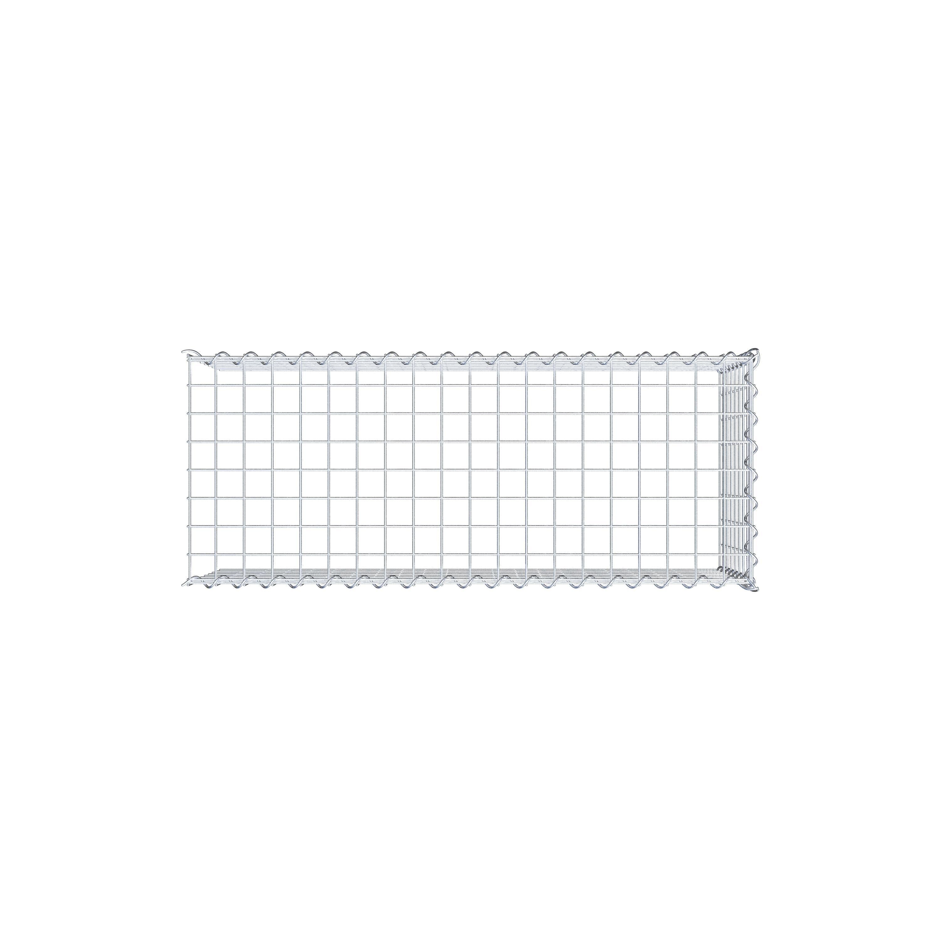 Gabion rapporté type 4 100 cm x 40 cm x 40 cm (L x H x P), mailles 5 cm x 5 cm, spirale