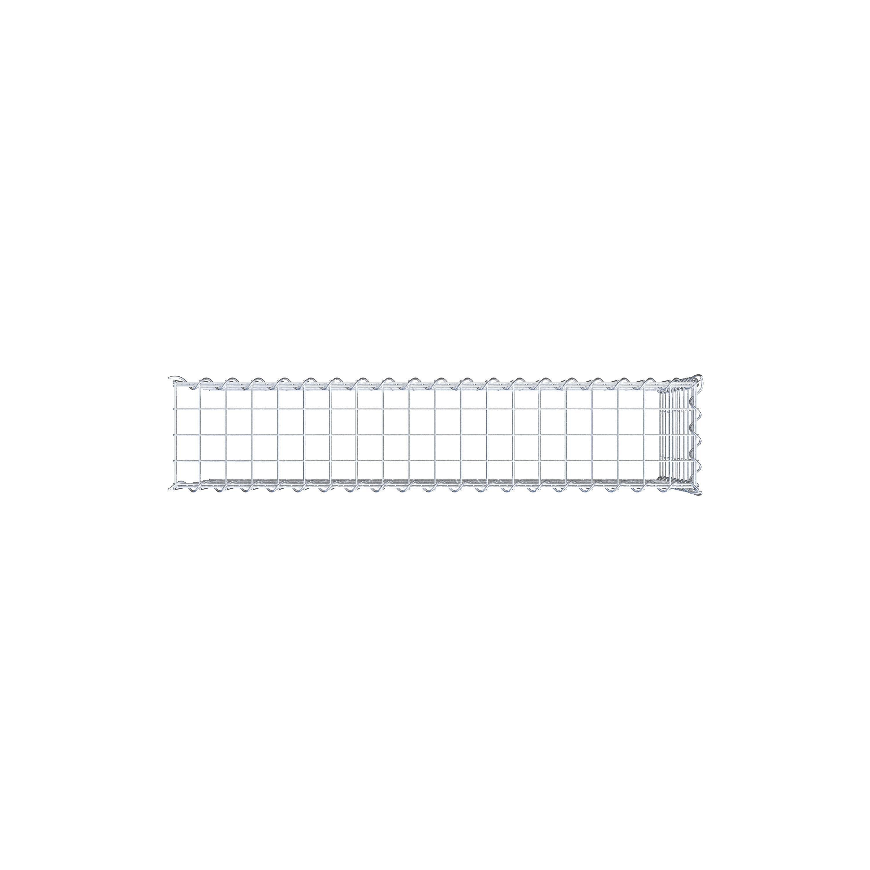 Grown-on gabion type 4 100 cm x 50 cm x 20 cm (L x H x D), mesh size 5 cm x 5 cm, spiral
