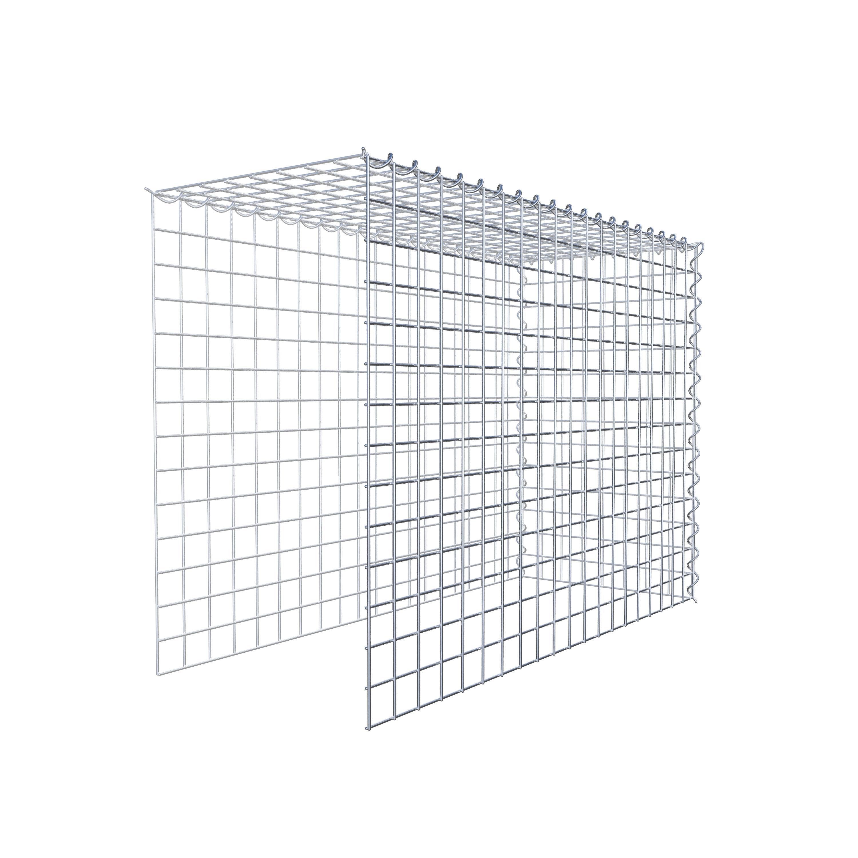 Gabion rapporté type 4 100 cm x 70 cm x 40 cm (L x H x P), mailles 5 cm x 5 cm, spirale
