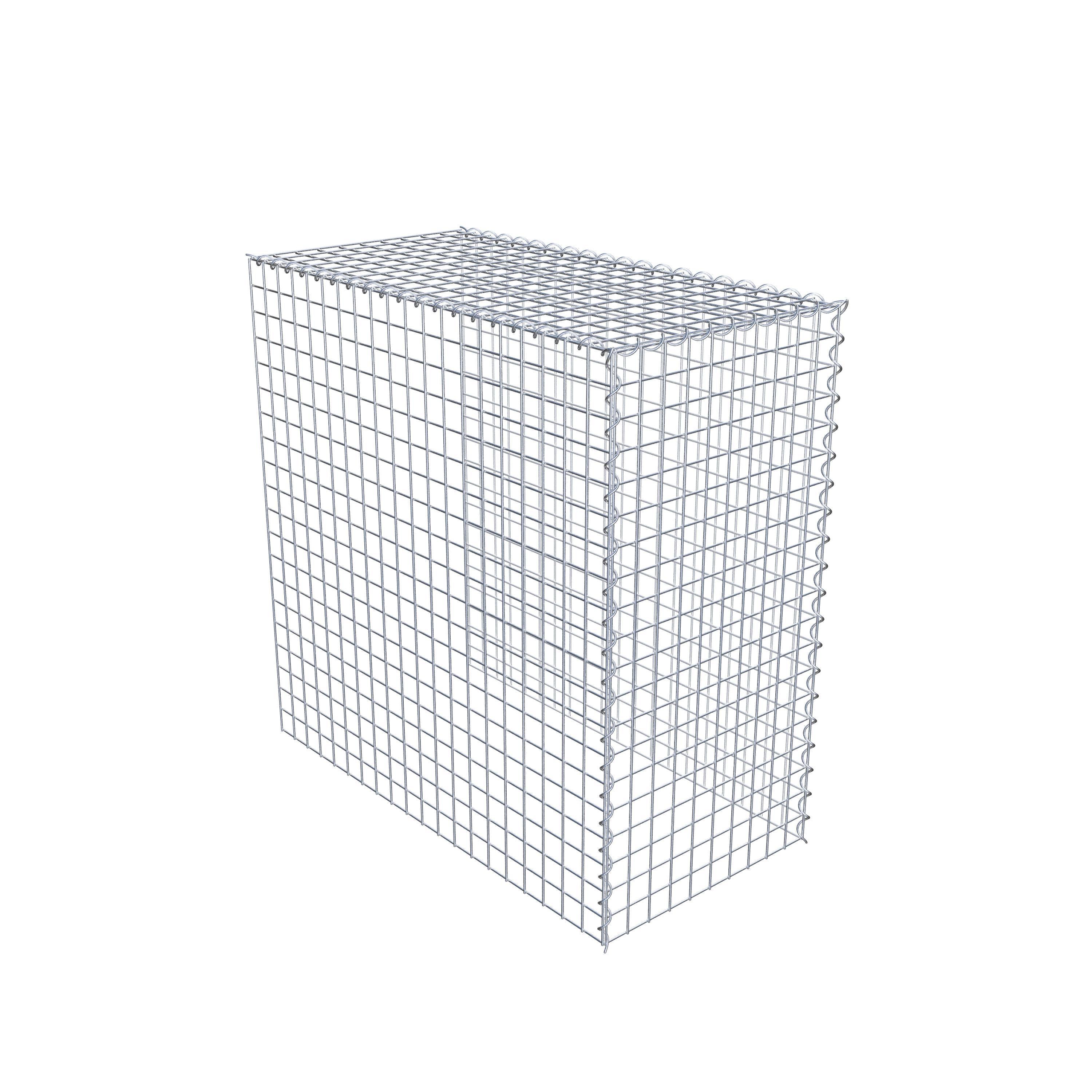 Gabion rapporté type 4 100 cm x 100 cm x 50 cm (L x H x P), mailles 5 cm x 5 cm, spirale